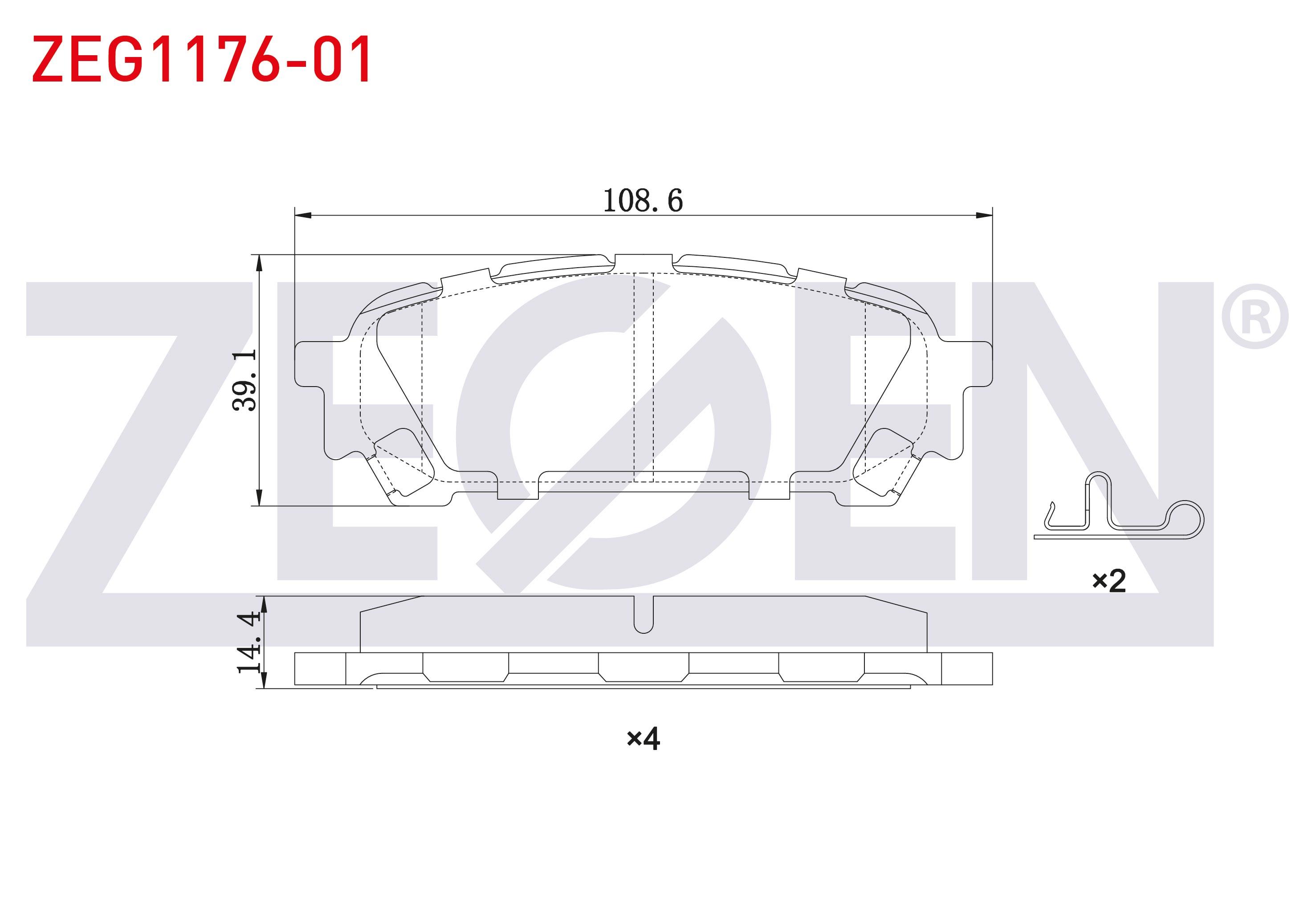 FREN BALATA ARKA SUBARU IMPREZA (GD,GG) 2.0i 2000-2007 / FORESTER (SG) 2002-2007