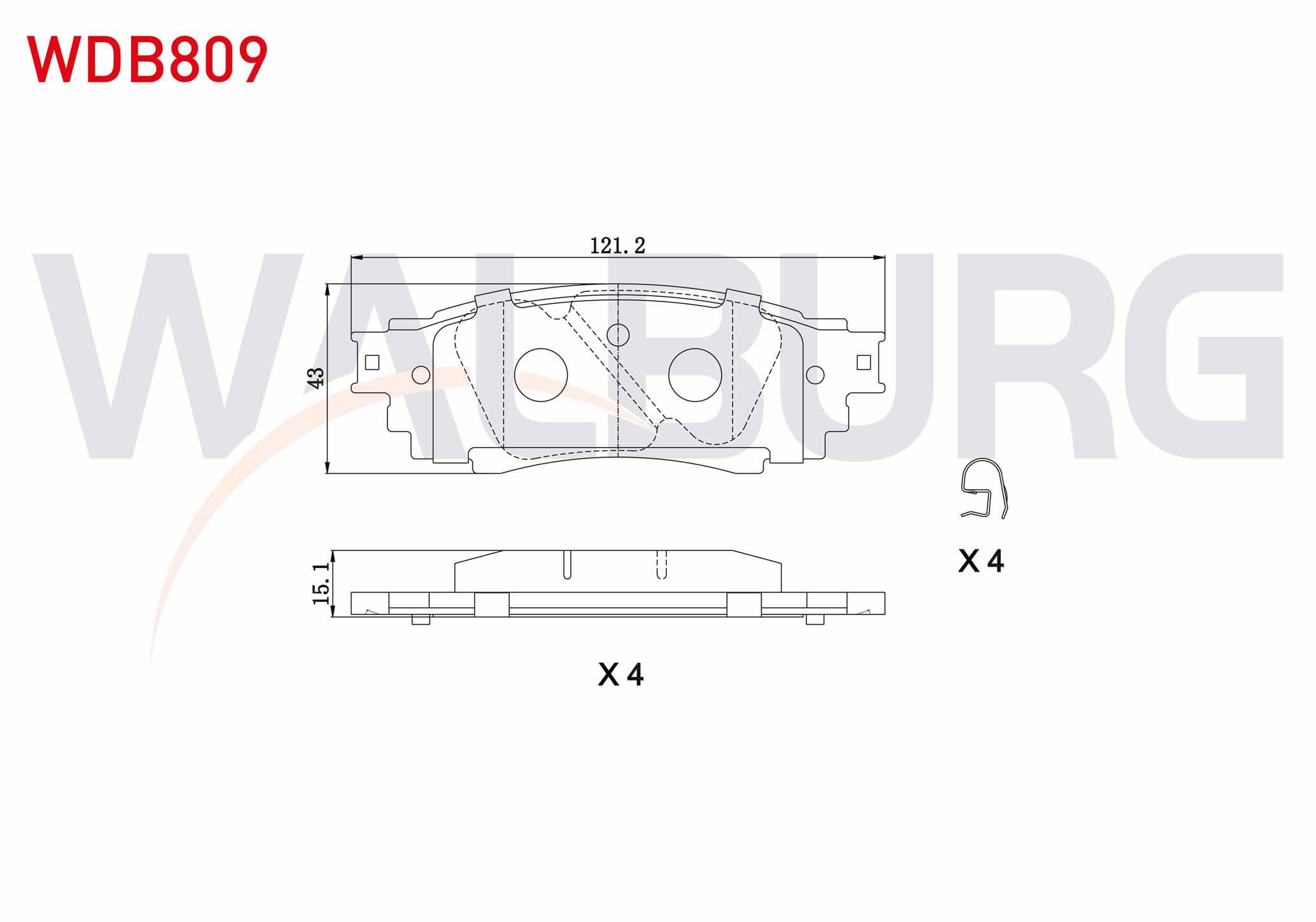 FREN BALATA ARKA TOYOTA C-HR 1.2 T - 1.8 Hybrid 2016-/ LEXUS RX (_L2_) 2.0 T - 3.5 T 2015- / NX (_Z1_) 2.5 2014-
