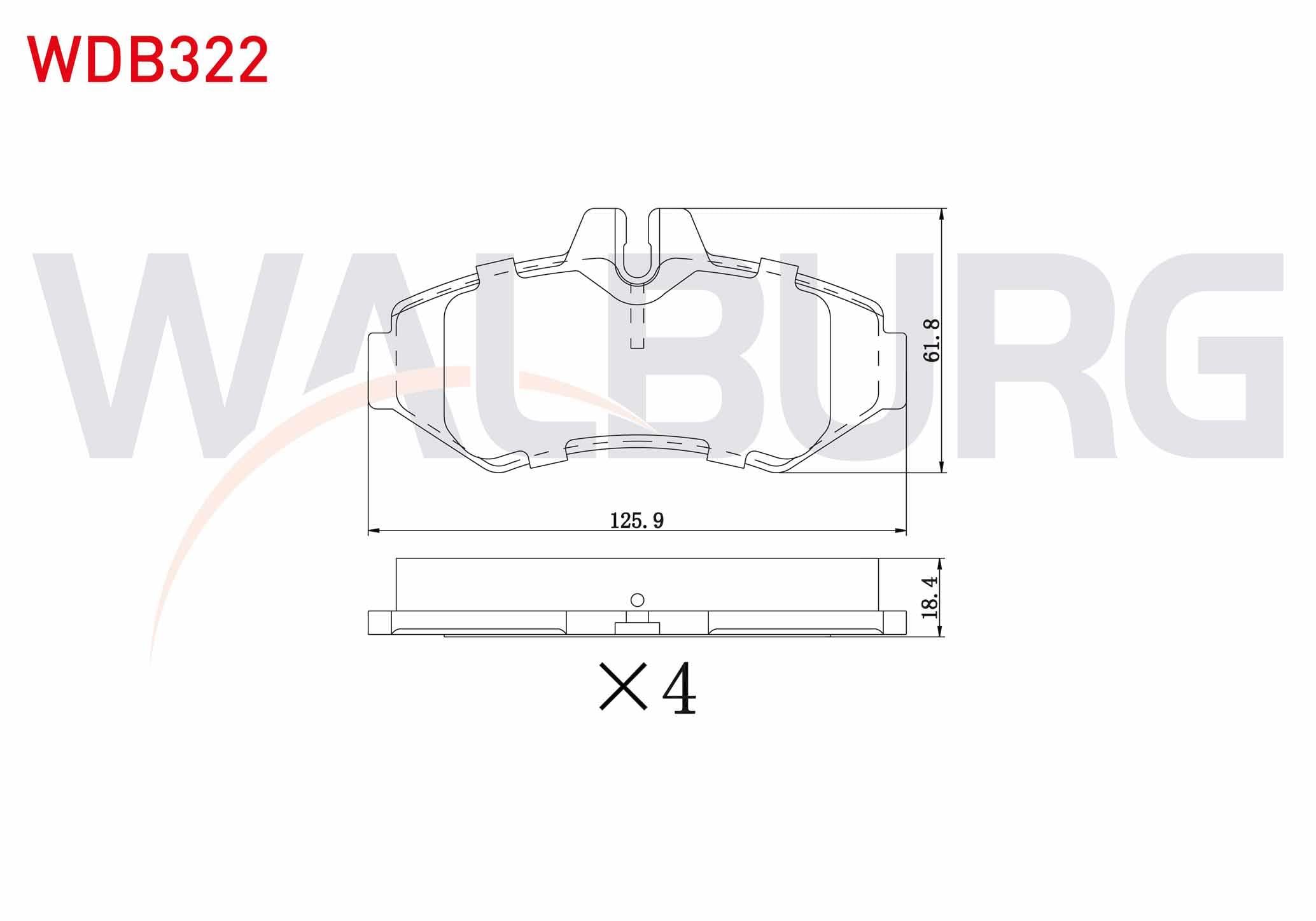 FREN BALATA ARKA VOLKSWAGEN LT 28-35 II 2.8 TDI 1996-2006 /  MERCEDES SPRINTER 3T (903) 313 CDI 1995-2006 / (903) 308 D 1995-2006 / (903) 310 D 1995-2006 / (903) 312 D 1995-2006