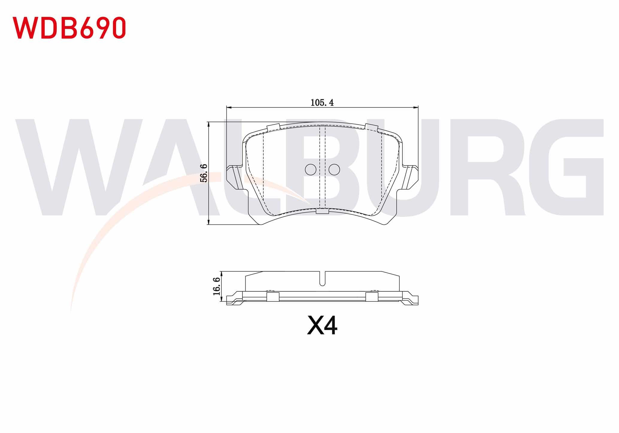 FREN BALATA ARKA VOLKSWAGEN TIGUAN (5N_) 1.4 TSI 2007-2016/TIGUAN (5N_) 2.0 TDI 2007-2016/TIGUAN (5N_) 2.0 FSI 2007-2016/AUDI Q3 (8U) 1.4 TFSI 2011-/Q3 (8U) 2.0 TDI 2011-/SEAT ALHAMBRA 1.4 TSI 2010-