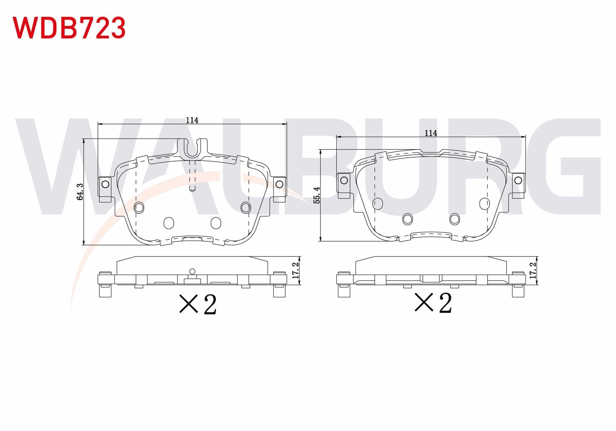 FREN BALATA IKAZLI ARKA MERCEDES E SERISI (W213) E 180 2016- / E SERISI (W213) E 220 d 2016-/ E SERISI (W213) E 300 2016-/ E SERISI (W213) E 250 2016-