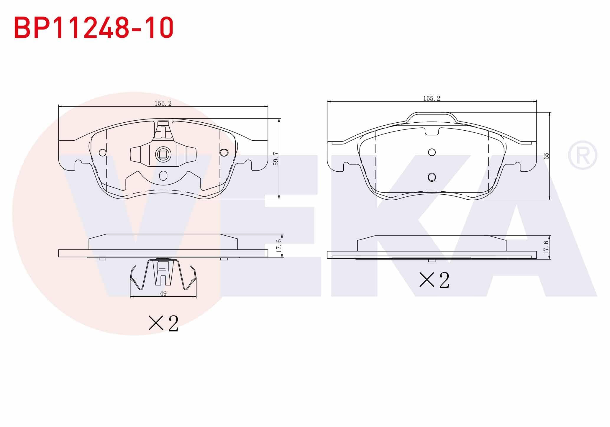 FREN BALATA ON 15-16 JANT RENAULT CAPTUR I-II 13-/CLIO V 19-/ FLUENCE 10-/ MEGANE III 08-15/ SCENIC 09-/ ZOE 19-/ DACIA DOKKER 12-/ DUSTER 13-/ LODGY 12-/ NISSAN JUKE (F16) 19-