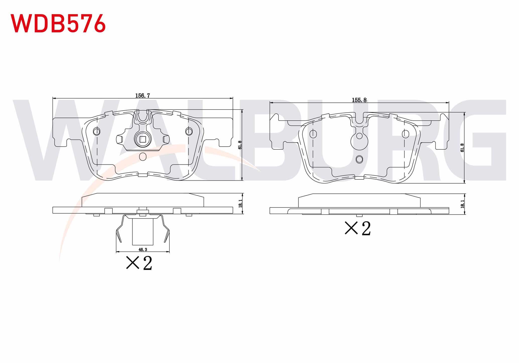 FREN BALATA ON BMW 1 SERISI (F20,F21) 116 i 2010-/ 118 i 2010-/ 116 D 2010-/ 118 D 2010-/ 120 D 2010-/ 3 SERISI (F30) 316 i 2011-/ 320 D 2011-/ 318 i 2011-/ 316 Ci 2011-/ 330 Xi 2011-
