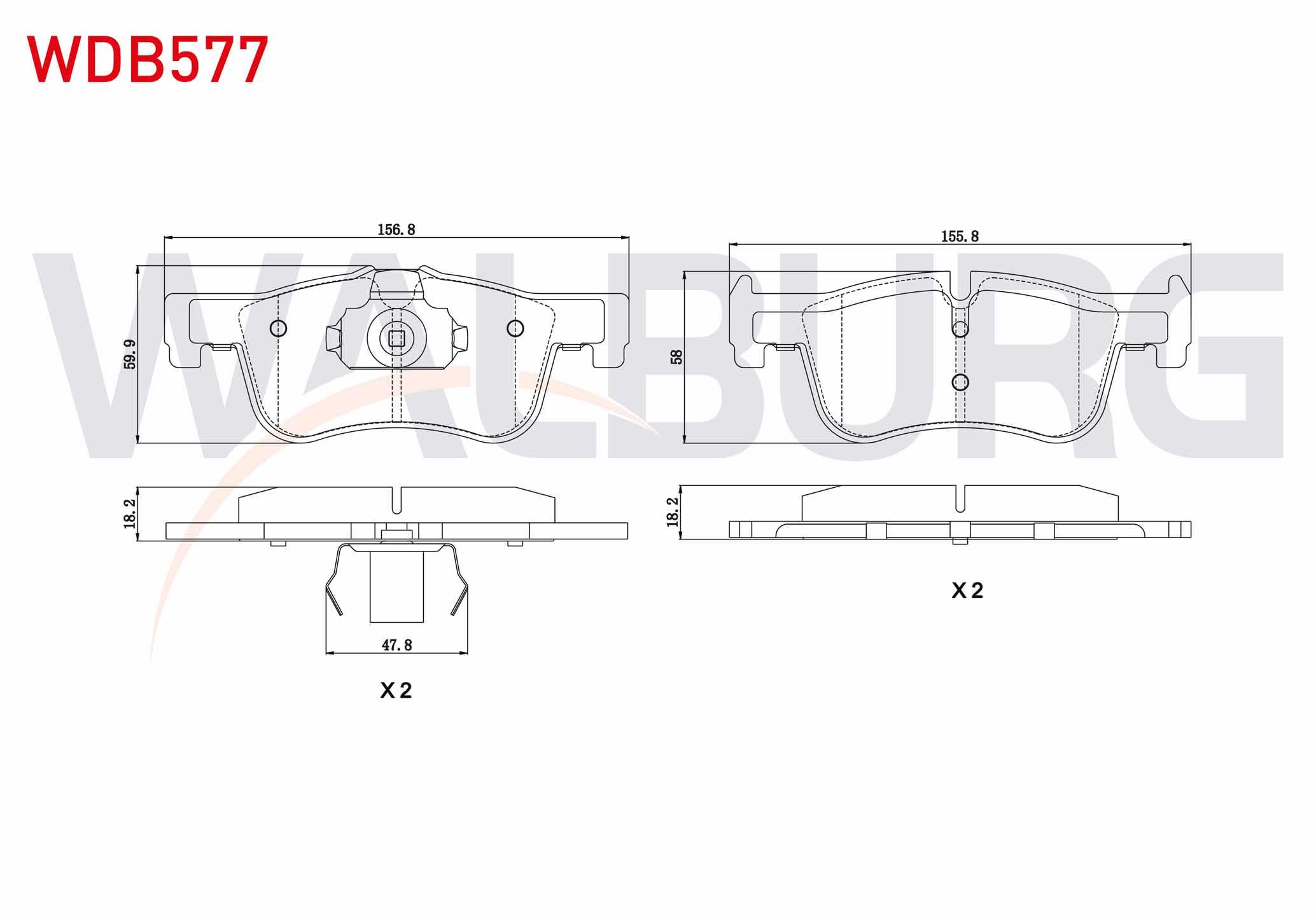 FREN BALATA ON BMW 1 SERISI (F20,F21) 116 i 2010- / (F20,F21) 116 D 2010- / (F20,F21) 118 D 2010-
