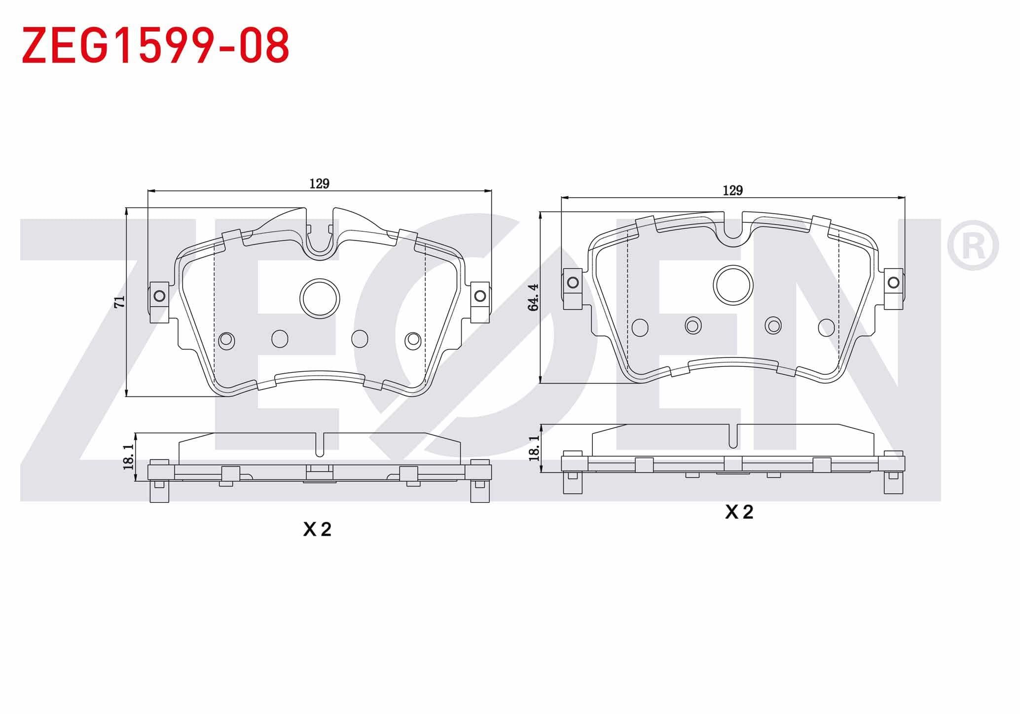 FREN BALATA ON BMW 2 SERISI (F45) 218 i 2014- / MINI COOPER S (F56) 2.0 2013- / MINI COUNTRYMAN (F60) 1.5 2016-