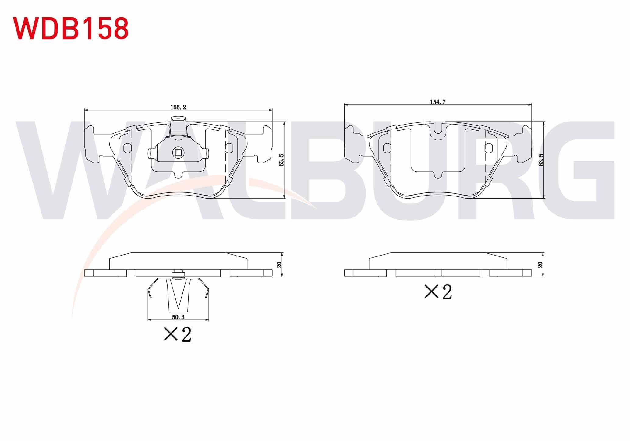FREN BALATA ON BMW 5 SERISI (E39) 525 D 1995-2003 / (E39) 520 i 1995-2003 / (E39) 523 i 1995-2003