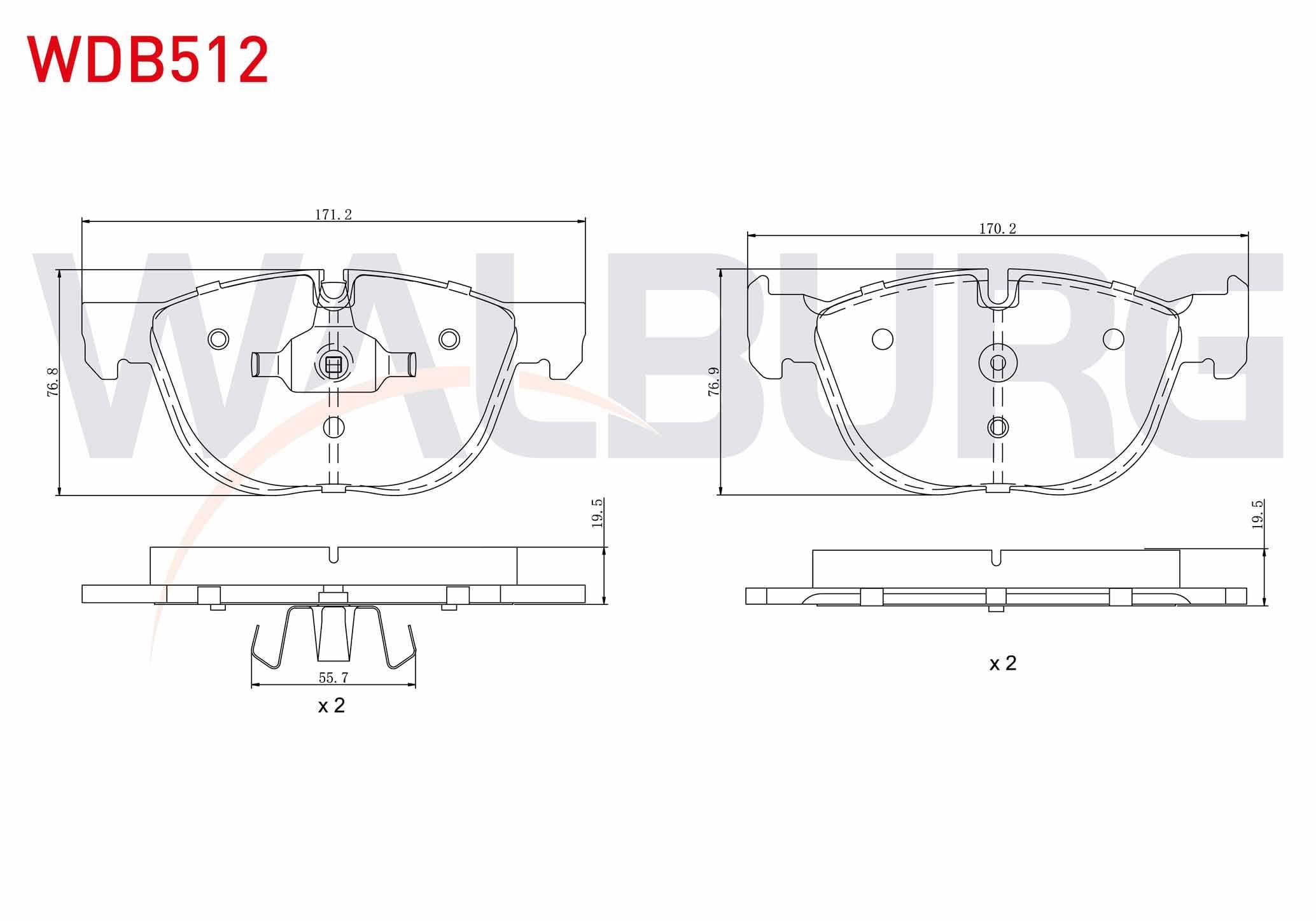 FREN BALATA ON BMW X5 (E70) 3.0 D 2007-2012 / BMW X5 (E70) 3.0 SI 2007-2012 / BMW X5 (E70) 3.0 SD 2007-2012 / X6 (E71,E72) 3.0 D 2008-