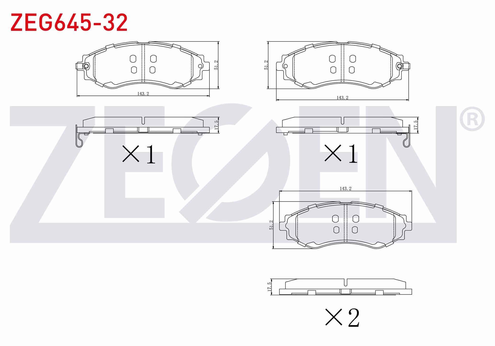 FREN BALATA ON CHEVROLET EVANDA (V200) 2.0i 2003-2006