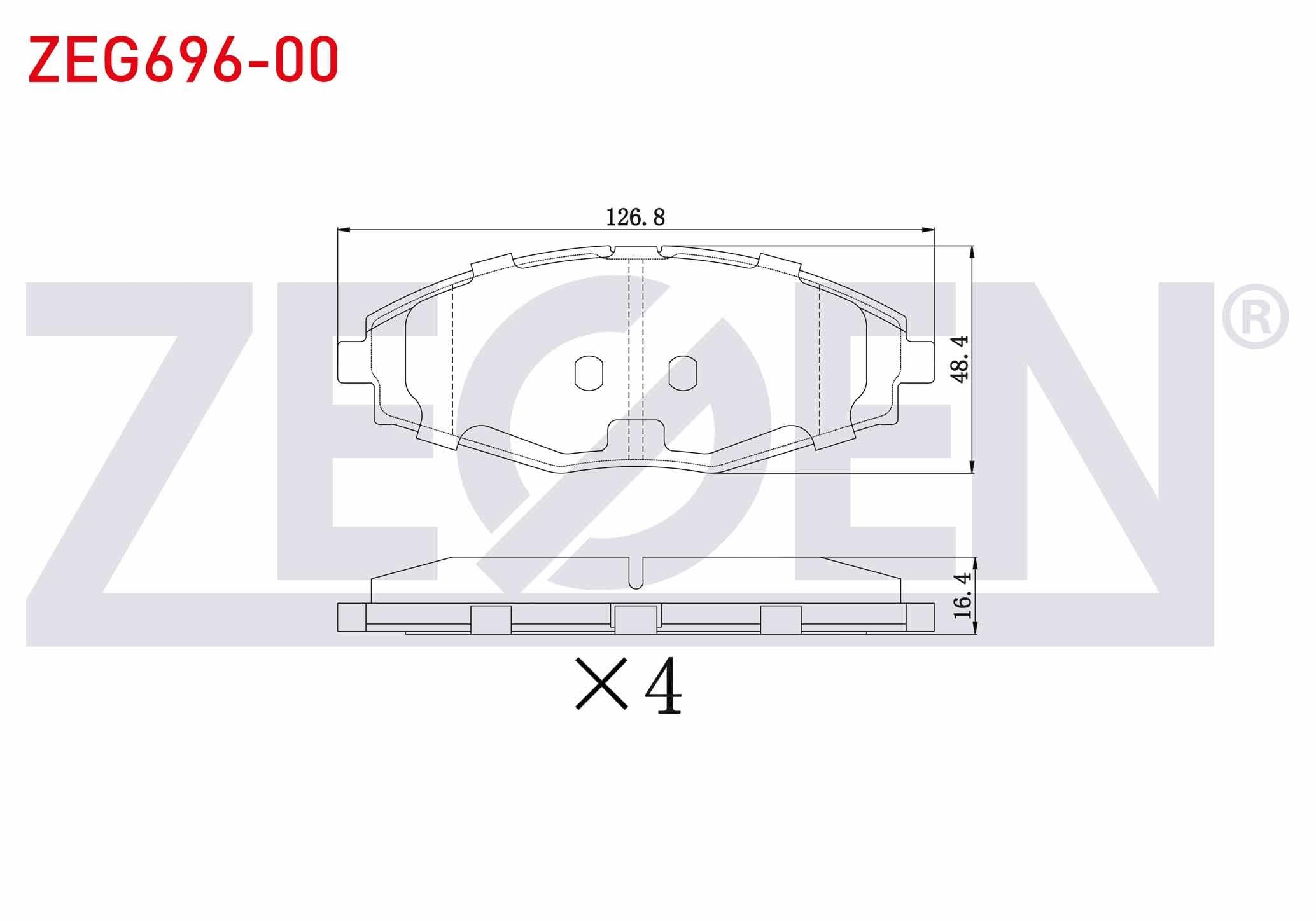 FREN BALATA ON CHEVROLET SPARK 1.0i 2005-2010/ SPARK 0.8i 2005-2010 / DAEWOO MATIZ 0.8i 1998-2005/ LANOS 1.4i 1997-2005/ LANOS 1.5i 1997-2005/ LANOS 1.6 16v 1997-2005