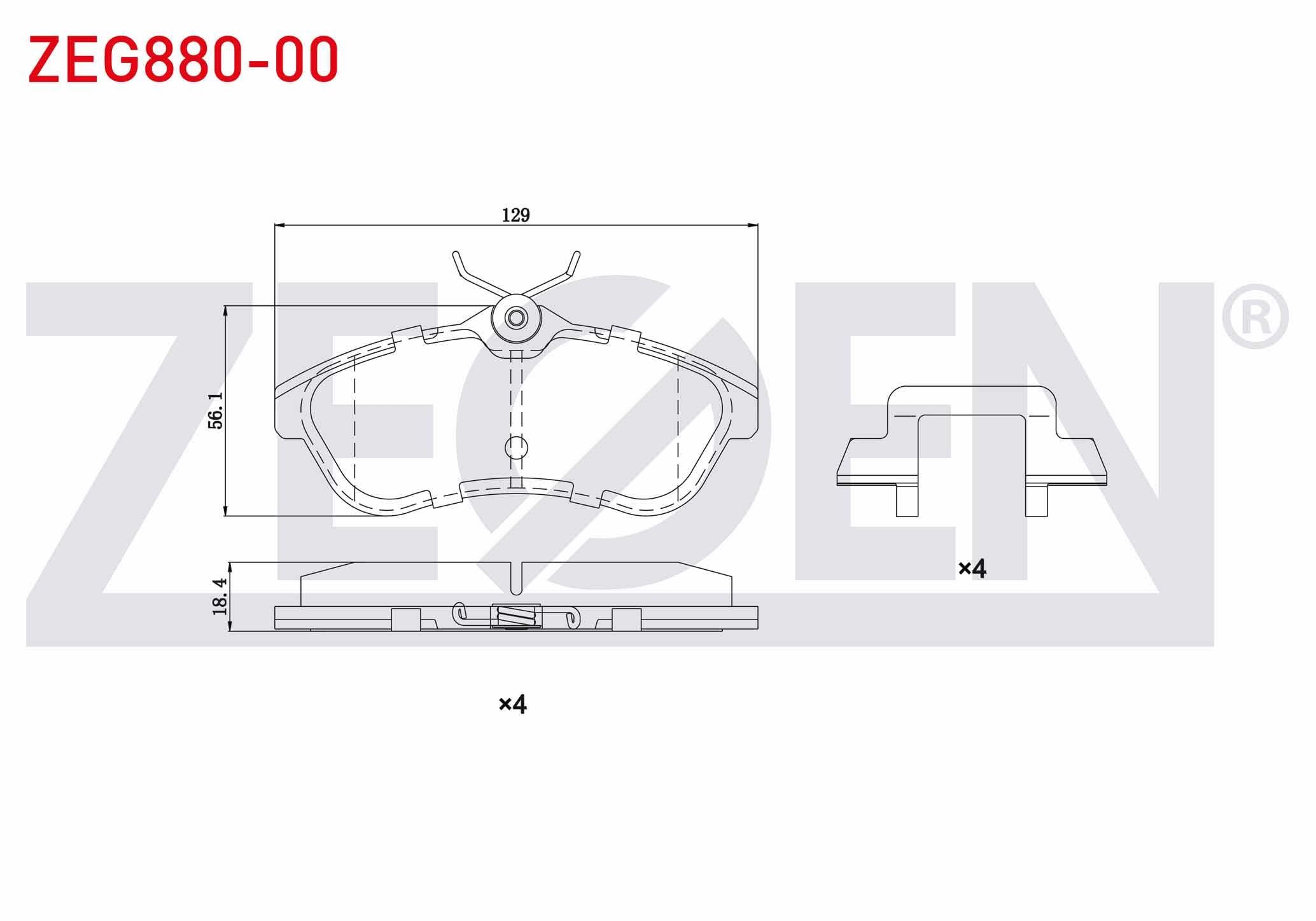 FREN BALATA ON CITROEN C3 (FC) 1.6 HDI 2002-2009 / C3 (FC) 1.6 90 HP 2002-2009 / C2 (JM) 1.6 2003-2009