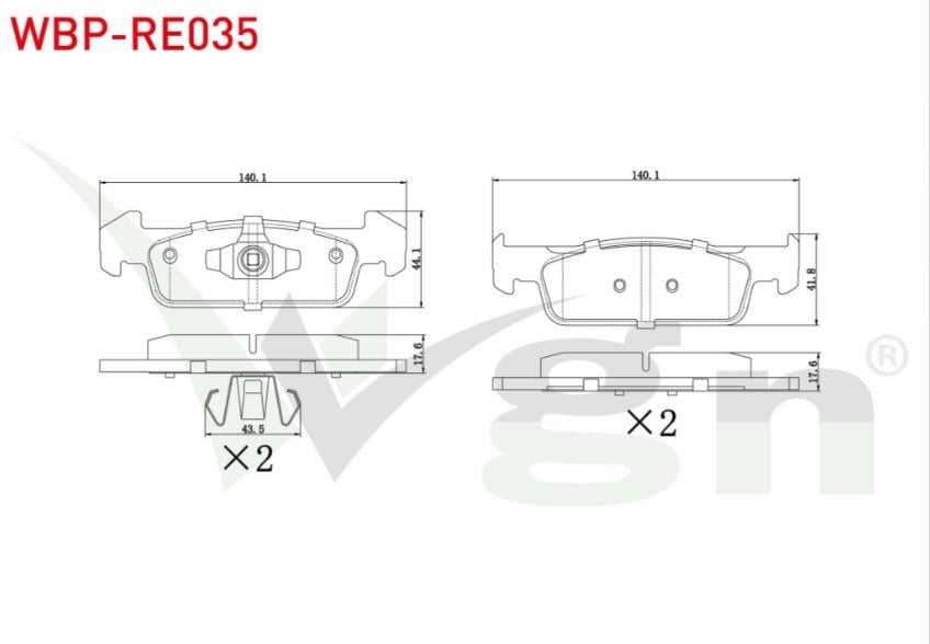 FREN BALATA ON DACIA LOGAN II 1.5 DCI 2012-/ LOGAN II 1.2 2012-/ SANDERO II 1.2 2013-/ SANDERO II 1.5 DCI 2013-/ RENAULT TWINGO III 1.0 SCe 70 2014-
