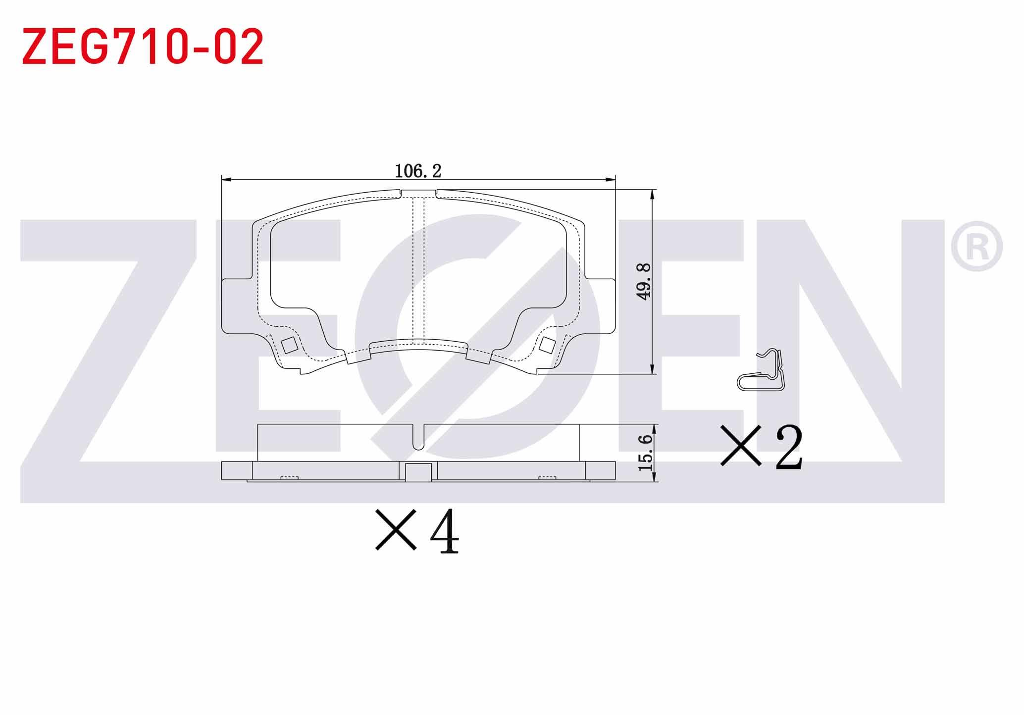 FREN BALATA ON DFM PANELVAN 1.1 2009- / SUZUKI WAGON R (EM) 1.0i 16v 1998-2000 / SUZUKI WAGON R (EM) 1.2i 16v 1998-2000