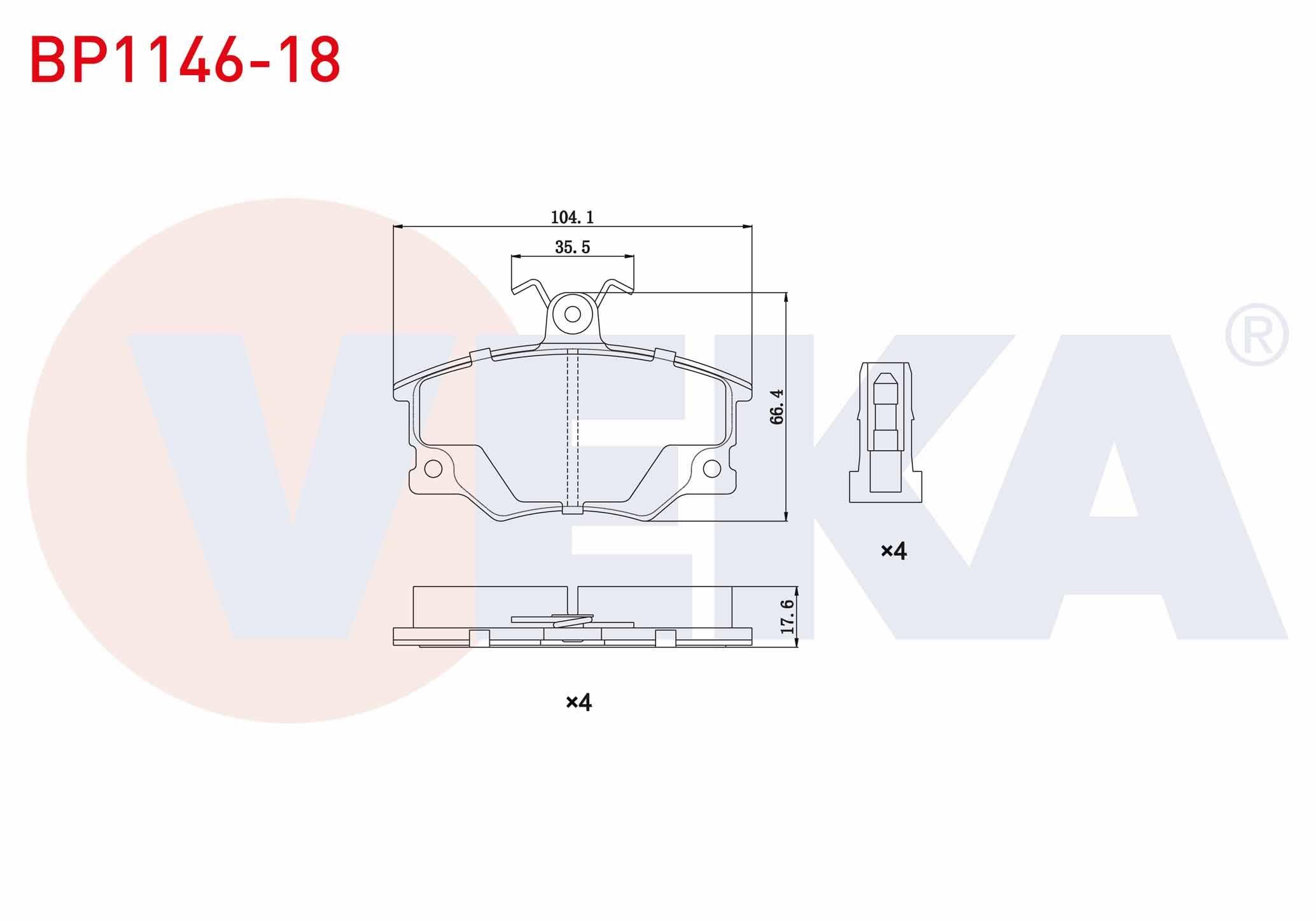FREN BALATA ON FIAT TEMPRA 1.4 1992-1999/ 2.0i 1992-1999/ TIPO 1.4i 1990-2000/ 1.6i 1990-2000/ FIAT UNO 70 1.4i 1994-2000/ ALFA ROMEO 145 (930) 1.6 1994-2001/ 146 (930) 2.0 TI 1994-2001