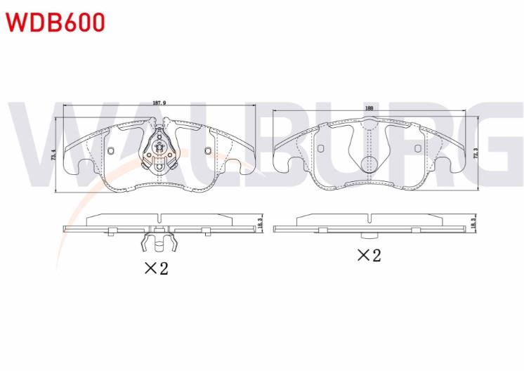 FREN BALATA ON FISLI A4 (8K2,B8) 2.0 TFSI 2007-2015/ 2.0 TDI 2007-2015/ A5 (8T3) 3.0 TDI 2007-2017/ 3.2 FSI 2007-2017/ A6 (4G2,C7) 2.0 TDI 2010-/ 2.0 TFSI 2010-/ Q5 (8R) 2.0 TDI 2008-/ 2.0 TFSI 2008-