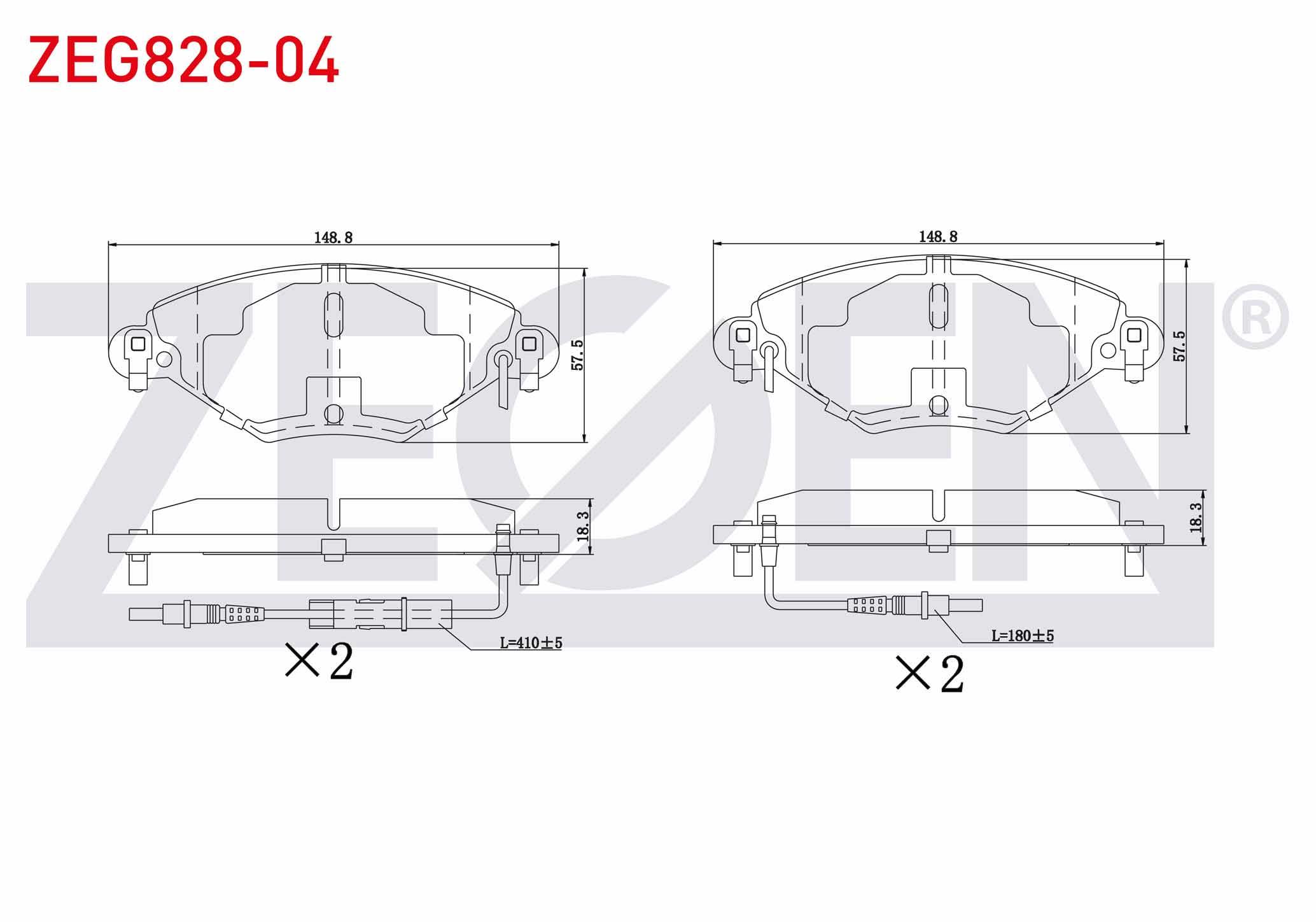 FREN BALATA ON FISLI CITROEN C5 II 1.6 HDI 2004-2008/ C5 II (RC) 2.0 2004-2008/ C5 II (RC) 2.0 HDI 2004-2008/ C5 I (DC) 2.0 HDI 2001-2004/ C5 II (RC) 1.6 THP 2004-2008