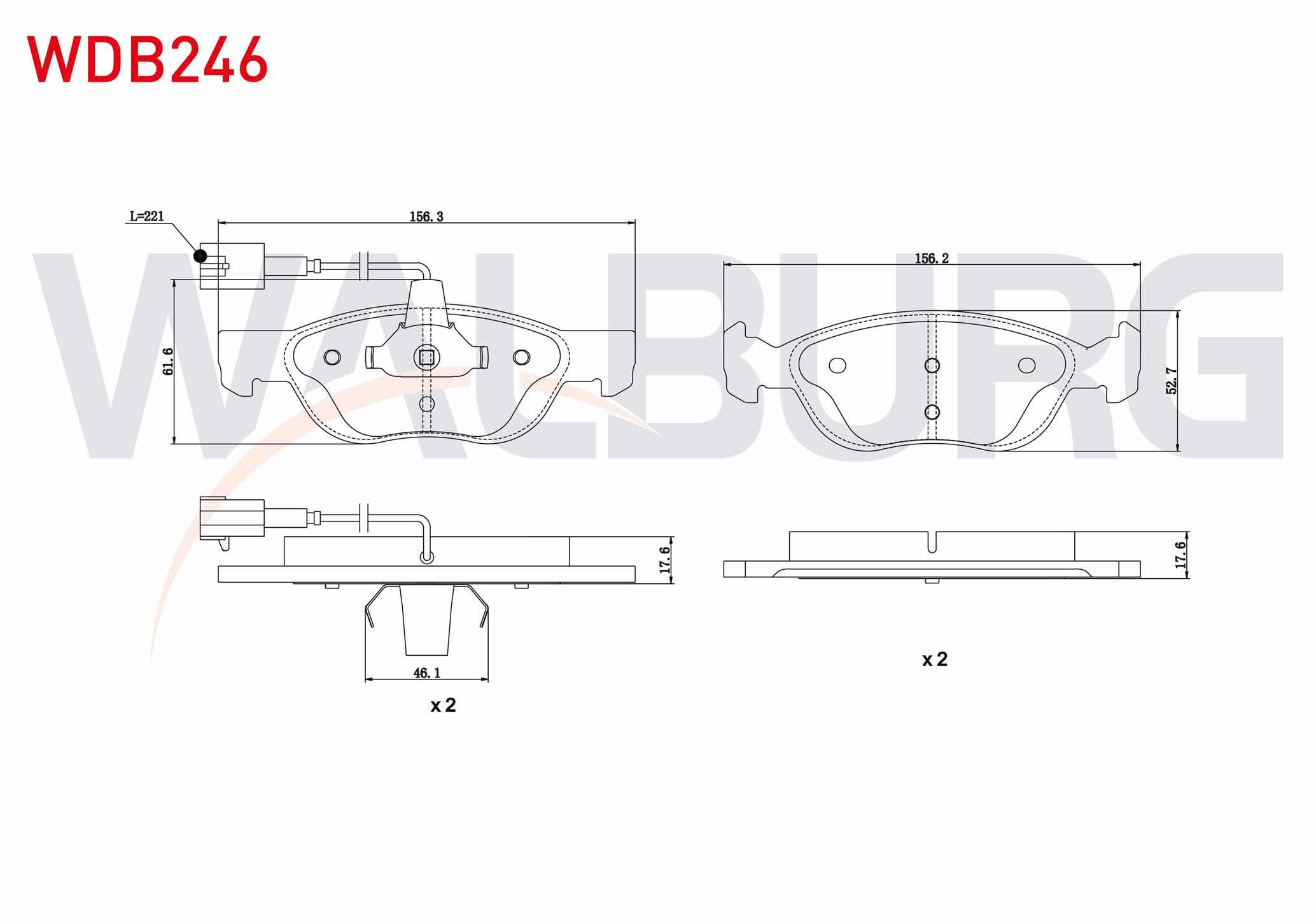 FREN BALATA ON FISLI FIAT BRAVA (182) 1.6 16v 1995-2002/ 1.9 TD 1995-2002/ BRAVO (182) 1.6 16v 1995-2004/ 1.6 MJT 1995-2004/ ALFA ROMEO 145 1.4 1994-2001 / 1.6 1994-2001 / 1.9 TD 1994-2001