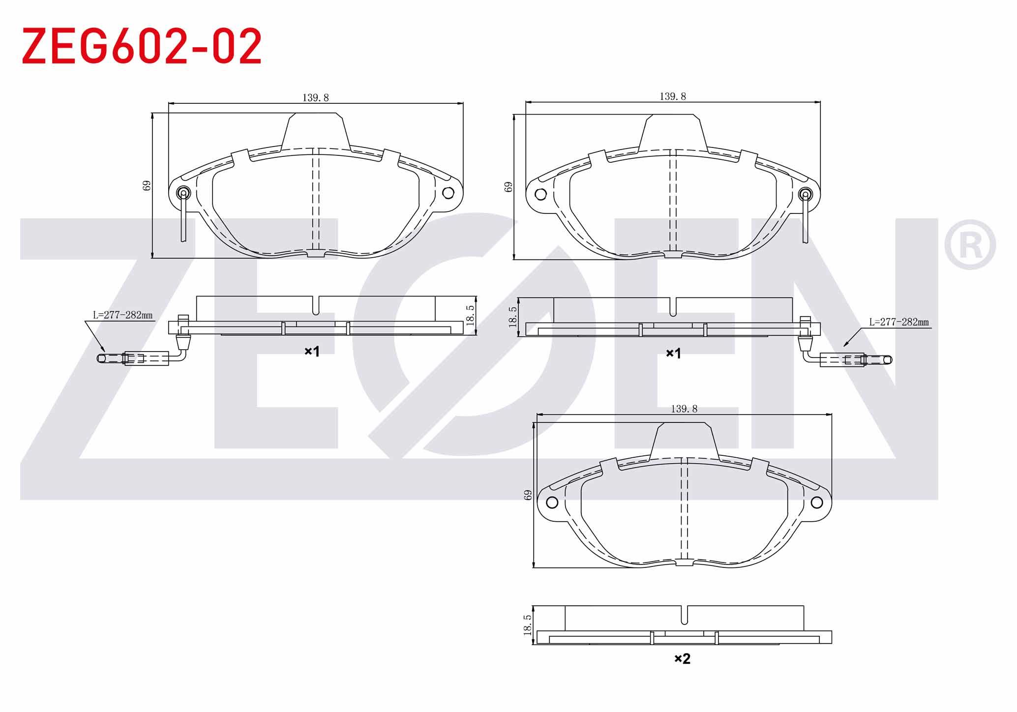 FREN BALATA ON FISLI FIAT SCUDO (220P) 1.9 D 1996-2006/ 2.0 JTD 1996-2006/ CITROEN JUMPY I 1.6 HDI 1994-2007/ JUMPY I 2.0 HDI 1994-2007/ PEUGEOT EXPERT 1.9 D 1996-2006/ EXPERT 2.0 HDI 1996-2006