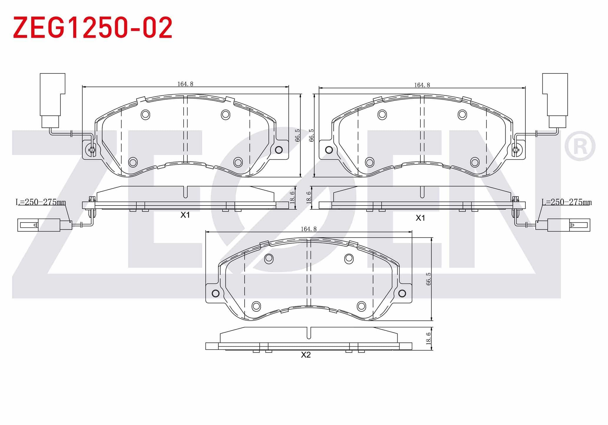 FREN BALATA ON FISLI FORD TRANSIT (V347) 2.4 TDCI - 3.2 TDCI (ARKADAN ITISLI) 2006-2014 / TRANSIT (V348) 2.2 TDCI - 3.2 TDCI 2006-2014 / VW AMAROK 2.0 TDI - 2.0 BITDI - 2.0 TSI 2010-
