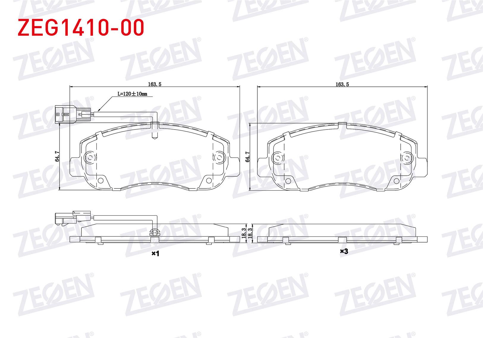 FREN BALATA ON FISLI RENAULT MASTER III (FV) 2.3 DCI 2010- / MASTER III (FV) 2.5 DCI 2010- / OPEL MOVANO B 2.3 DCI 2010-