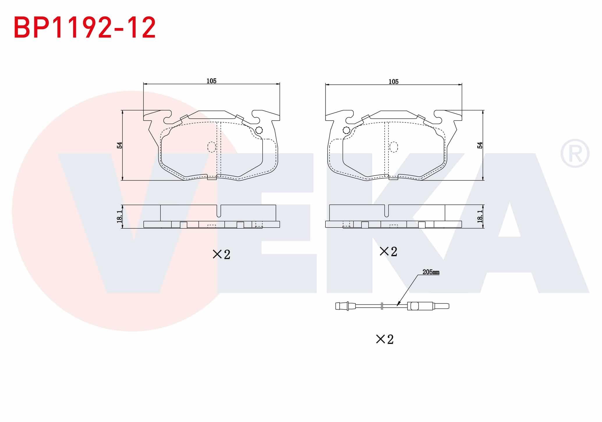 FREN BALATA ON FISLI RENAULT R9 (L42) 1.4 1985-2000/ R11 (B/C37) 1.4 1983-1995/  R11 (B/C37) 1.7 1983-1995/ CLIO I 1.4 1990-1998/  R19 1.4 1988-2001/ EXPRESS (F40,G40) 1.9 D 1985-1998