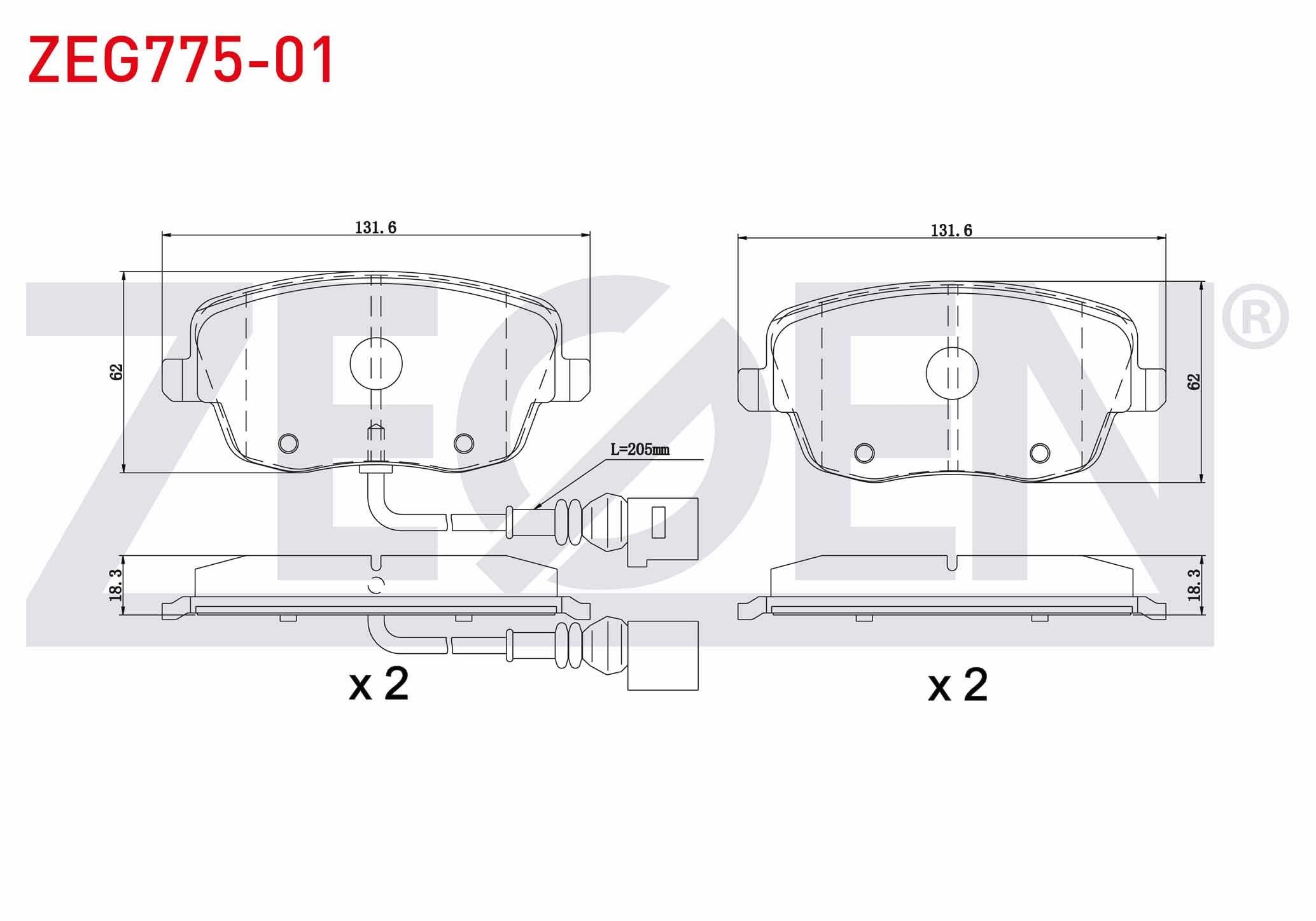 FREN BALATA ON FISLI VW POLO 1.4i 16v 2001-2012/ 1.4 TDI 2001-2012/ 1.9 TDI 2001-2012/ 1.6i 16v 2001-2012/ SKODA FABIA (6Y2) 1.4i 1999-2007/ FABIA II 1.4 2006-2015/ ROOMSTER (5J) 1.4 TDI 2006-