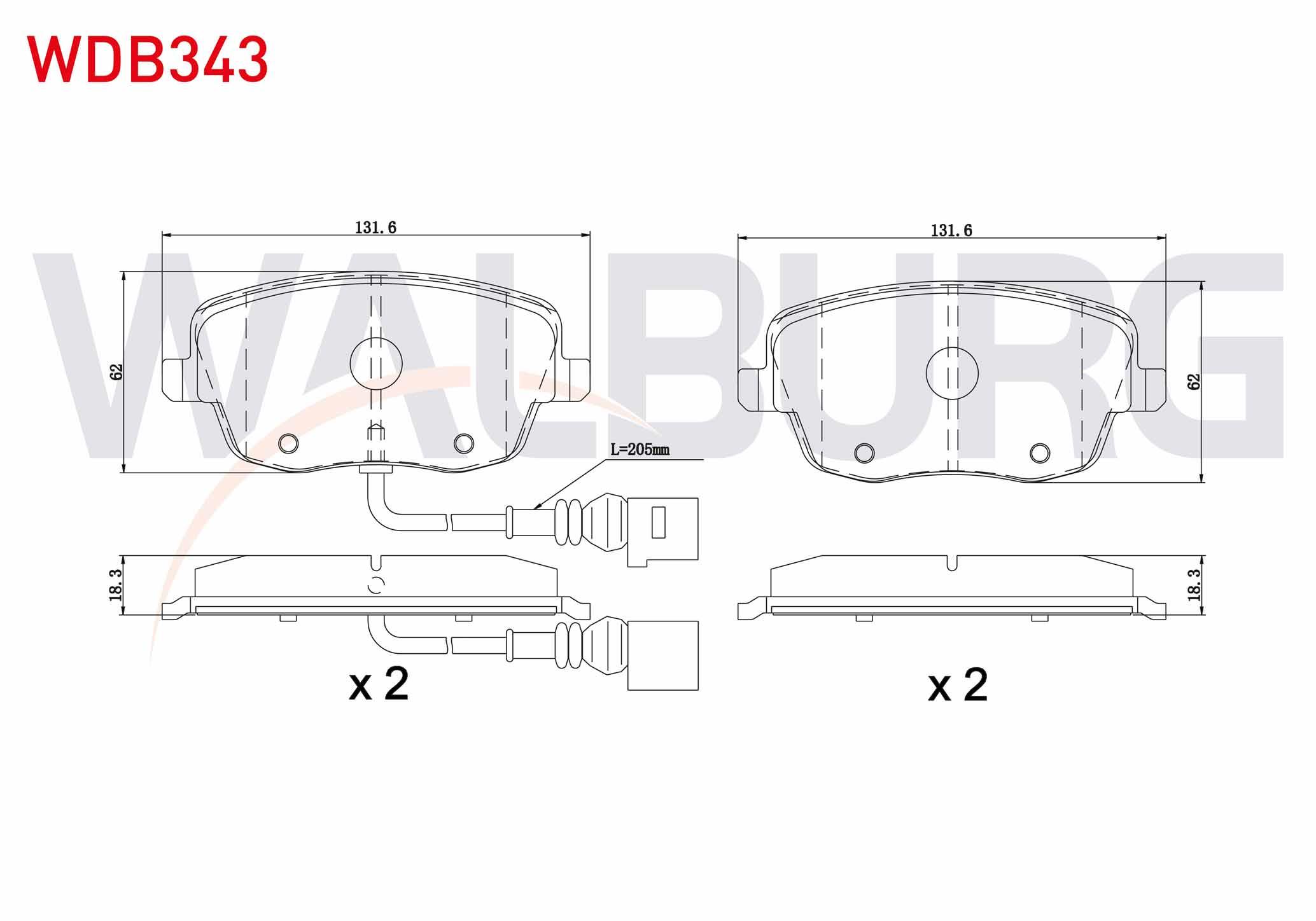 FREN BALATA ON FISLI VW POLO 1.4i 16v 2001-2012/ 1.4 TDI 2001-2012/ 1.9 TDI 2001-2012/ 1.6i 16v 2001-2012/ SKODA FABIA (6Y2) 1.4i 1999-2007/ FABIA II 1.4 2006-2015/ ROOMSTER (5J) 1.4 TDI 2006-