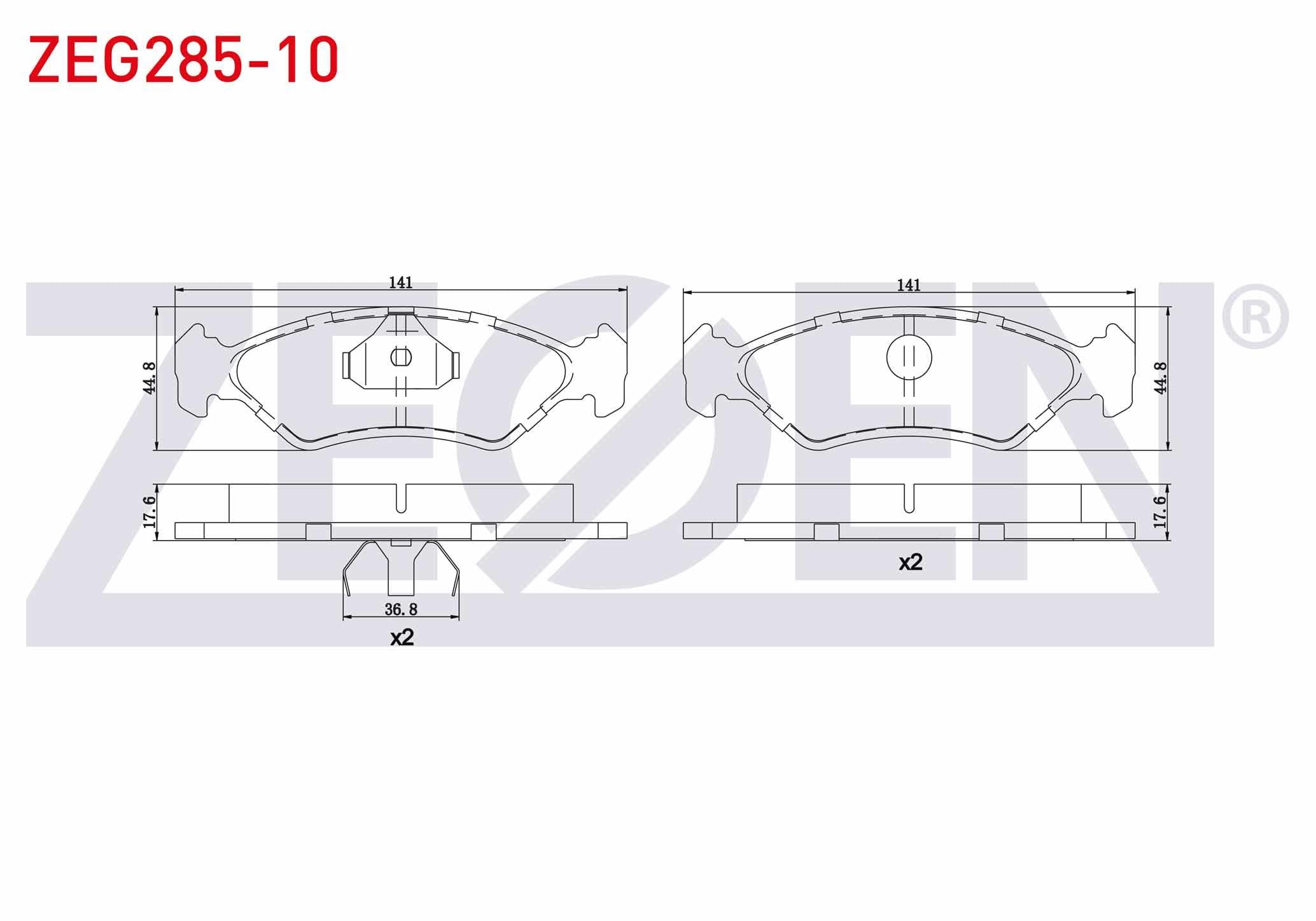 FREN BALATA ON FORD FIESTA III 1.1 1989-1995 / FIESTA III 1.4 1989-1995 / FIESTA III 1.6 16v 1989-1995 / FIESTA III 1.8 16v 1989-1995