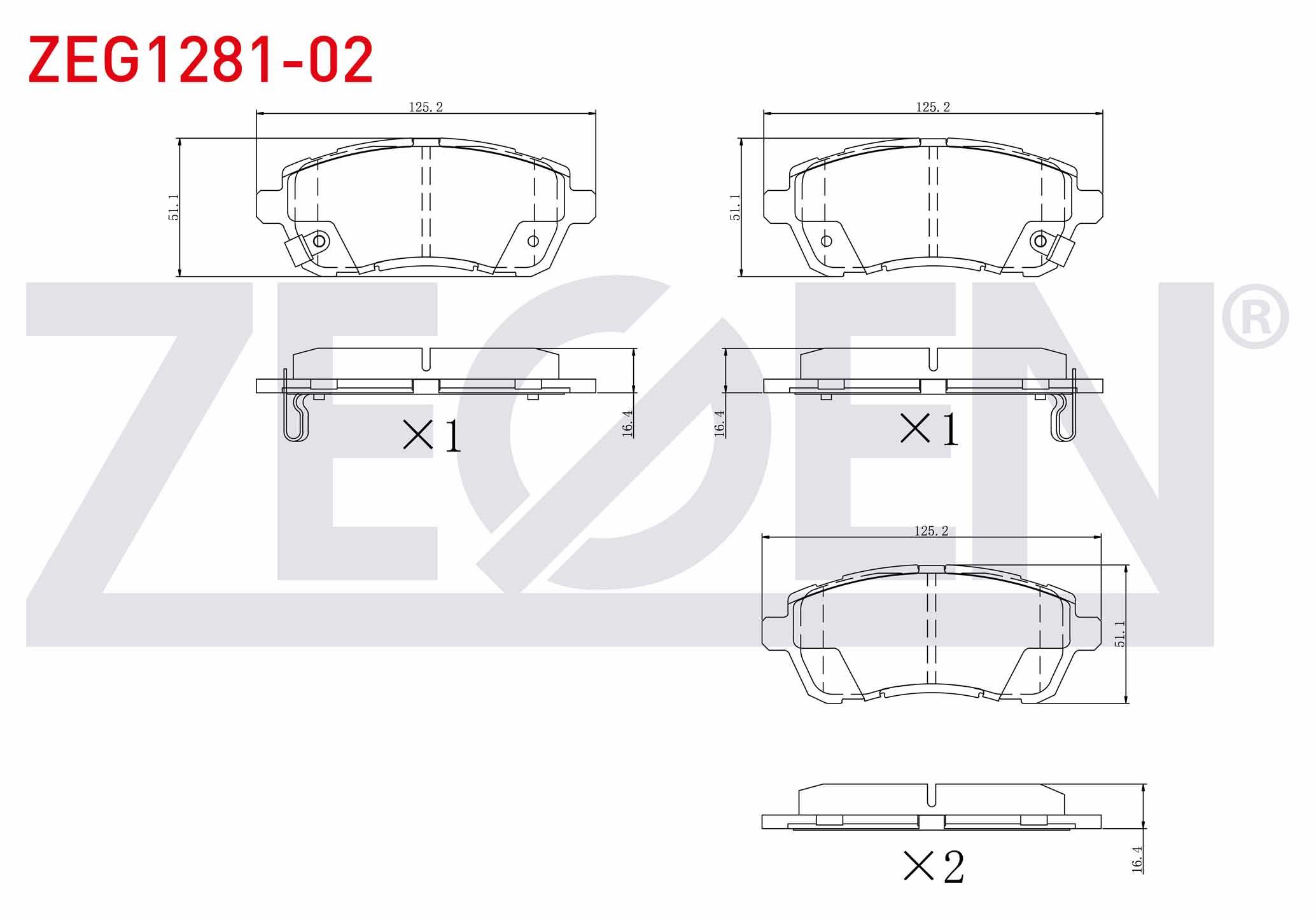 FREN BALATA ON FORD FIESTA VI 2008-2017 / DAIHATSU MATERIA 2006-/ SIRION 2005-/ MAZDA 2 1.5i 2007-2015 / SUZUKI BALENO 2016-/ SWIFT IV-V 2010-