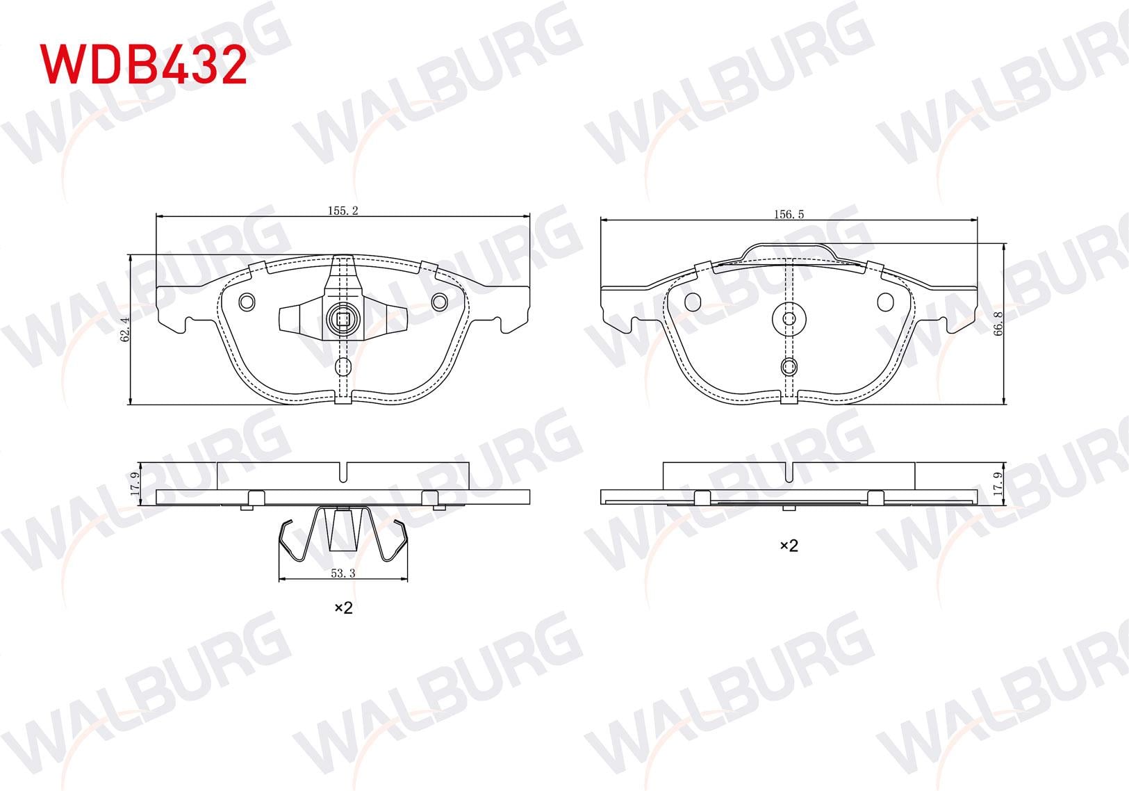 FREN BALATA ON FORD FOCUS II 1.6i 2004-2011/ FOCUS II 1.6 TDCI 2004-2011/ C-MAX I 1.6 TDCI 2007-2011/ FOCUS III 1.6 TDCI 2011-2015/ KUGA I 1.6 2008-2013/ MAZDA 3 1.4i 2003-2009/ S40 II 1.6i 2004-2012