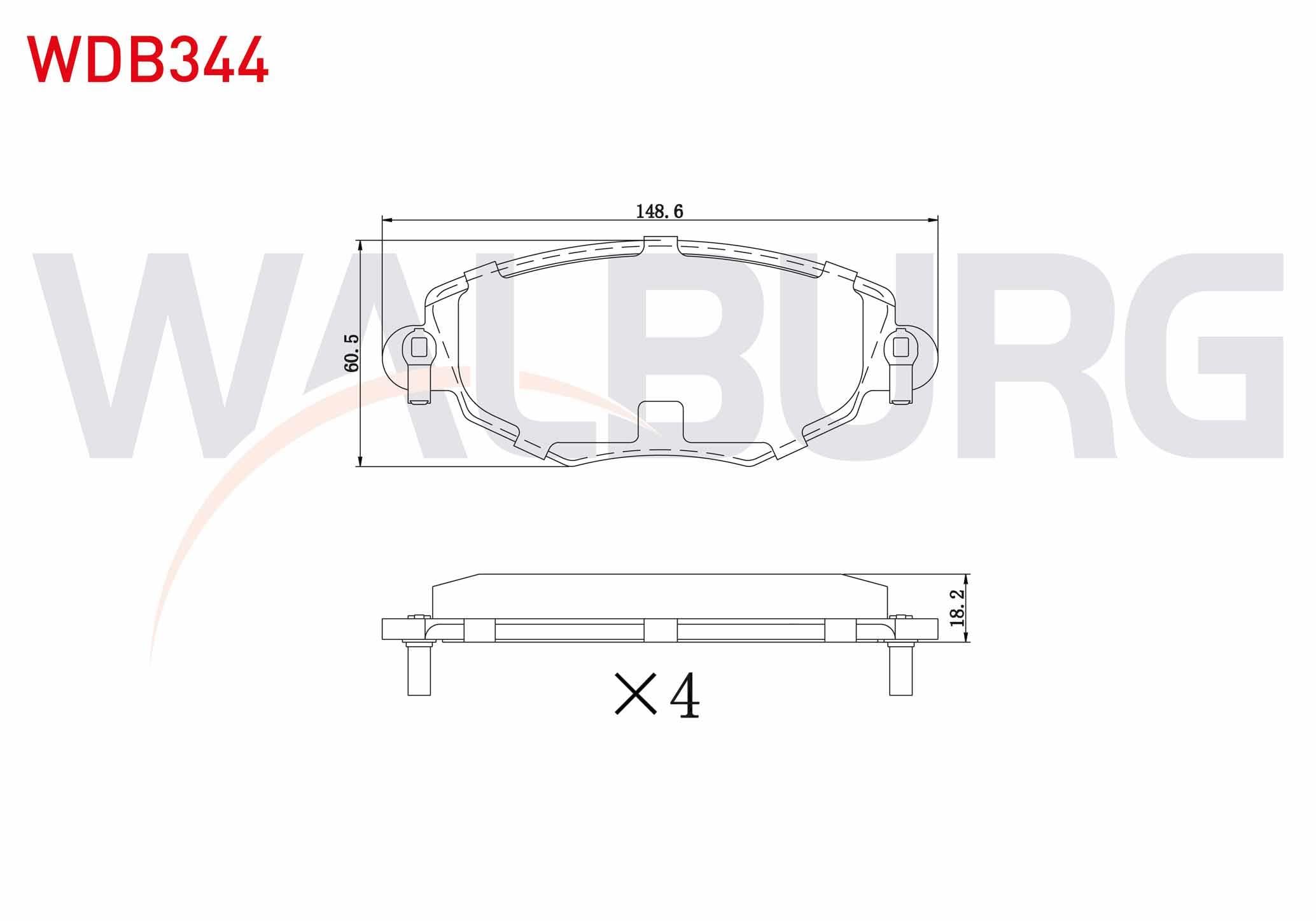 FREN BALATA ON FORD MONDEO III 1.6i 16v 2000-2007/ MONDEO III 2.0 TDCI 2000-2007/ MONDEO III 2.0i 16v 2000-2007/ X-TYPE 2.0i 2001-2009/ X-TYPE 2.0 D 2006-2009/ X-TYPE 2.5i 2001-2009