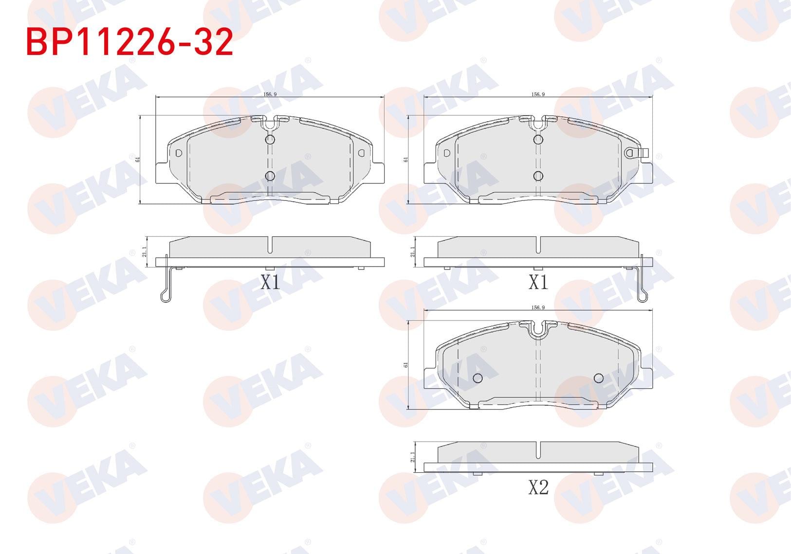FREN BALATA ON HYUNDAI H350 2.5 CRDI 2015-
