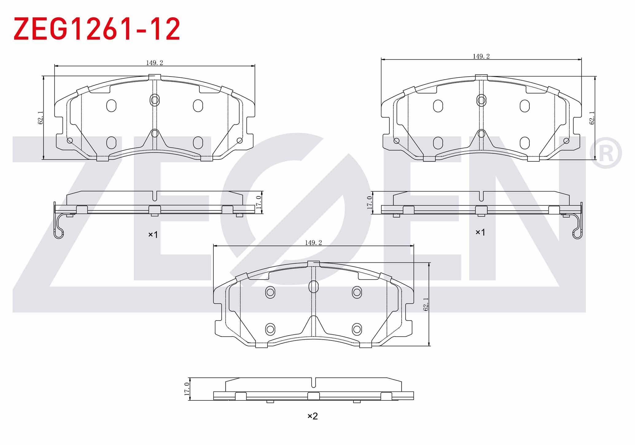FREN BALATA ON IKAZLI CHEVROLET CAPTIVA (C100) 2.0 D 2006-2012 / CAPTIVA (C140) 2.0 D 2012-2014 / OPEL ANTARA 2.0 CDTI A-T 2007-