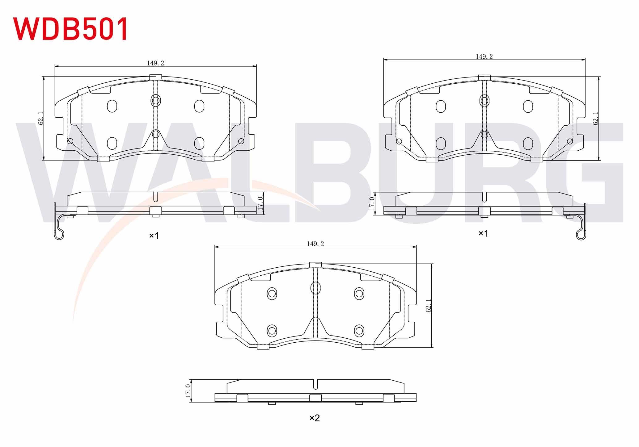 FREN BALATA ON IKAZLI CHEVROLET CAPTIVA (C100) 2.0 D 2006-2012 / CAPTIVA (C140) 2.0 D 2012-2014 / OPEL ANTARA 2.0 CDTI A-T 2007-