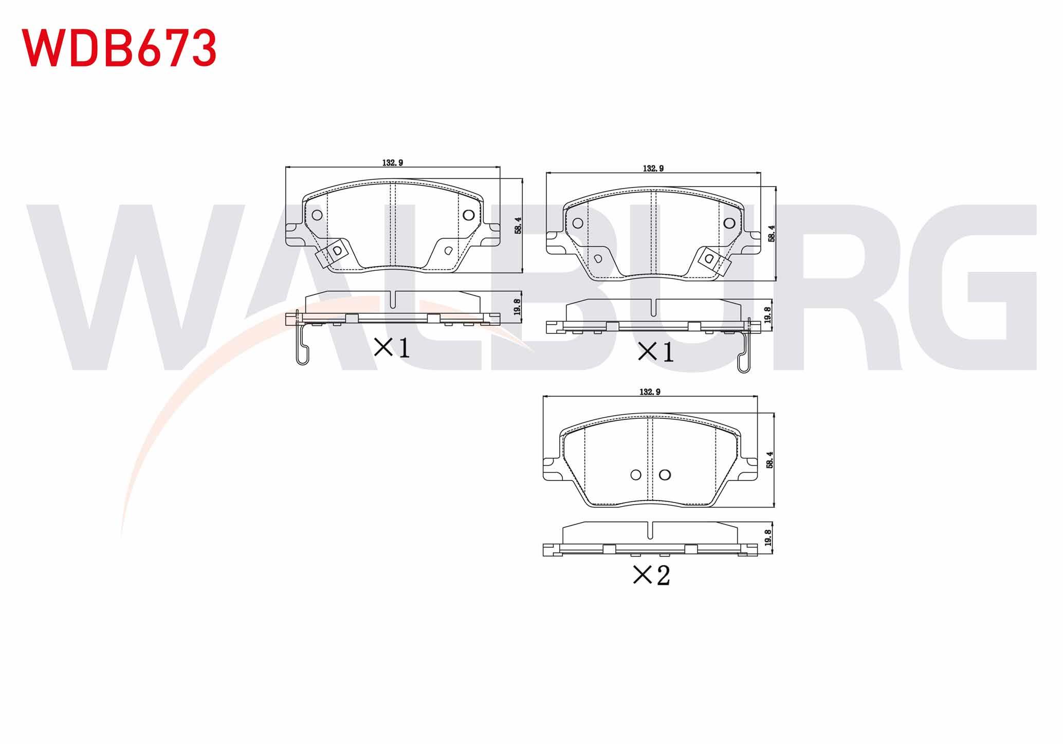 FREN BALATA ON IKAZLI FIAT EGEA 1.3 MJT - 1.6 MJT - 1.4 16v - 1.6 16v 2015- / 1.6 2020-