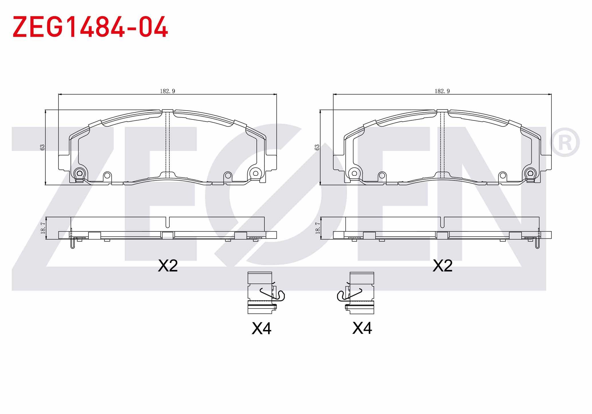 FREN BALATA ON IKAZLI FIAT FREEMONT (JF) 2.0 MJT 2011- / VOYAGER MPV (RT) 2.8 CRD 2011-