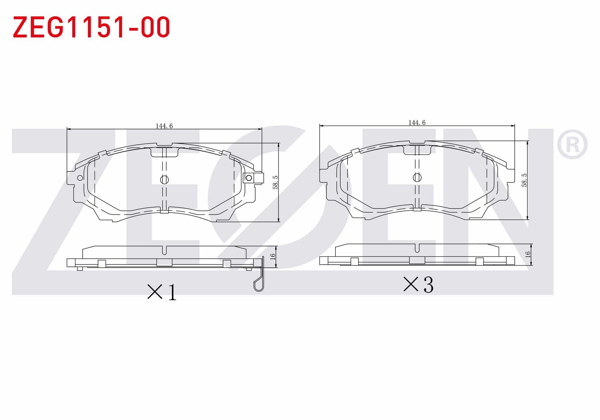 FREN BALATA ON IKAZLI FORD RANGER 2.5 TDCI 4X4 2002-2006 / RANGER 2.2 TDCI 2002-2006 / RANGER 3.0 TDCI 2002-2006 / RANGER 3.2 TDCI 2002-2006 / MAZDA B SERISI (UN) 2.5 D 1998-2006