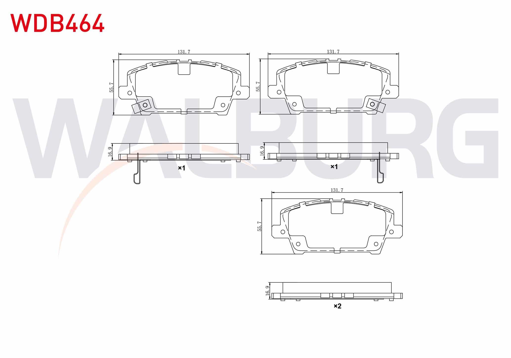 FREN BALATA ON IKAZLI HONDA CIVIC VIII 1.4 2005-2012 / CIVIC VIII 1.8 2005-2012 / CIVIC VII 1.8 I-VTEC 2000-2006 / CIVIC VII 2.0 I-VTEC 2000-2006