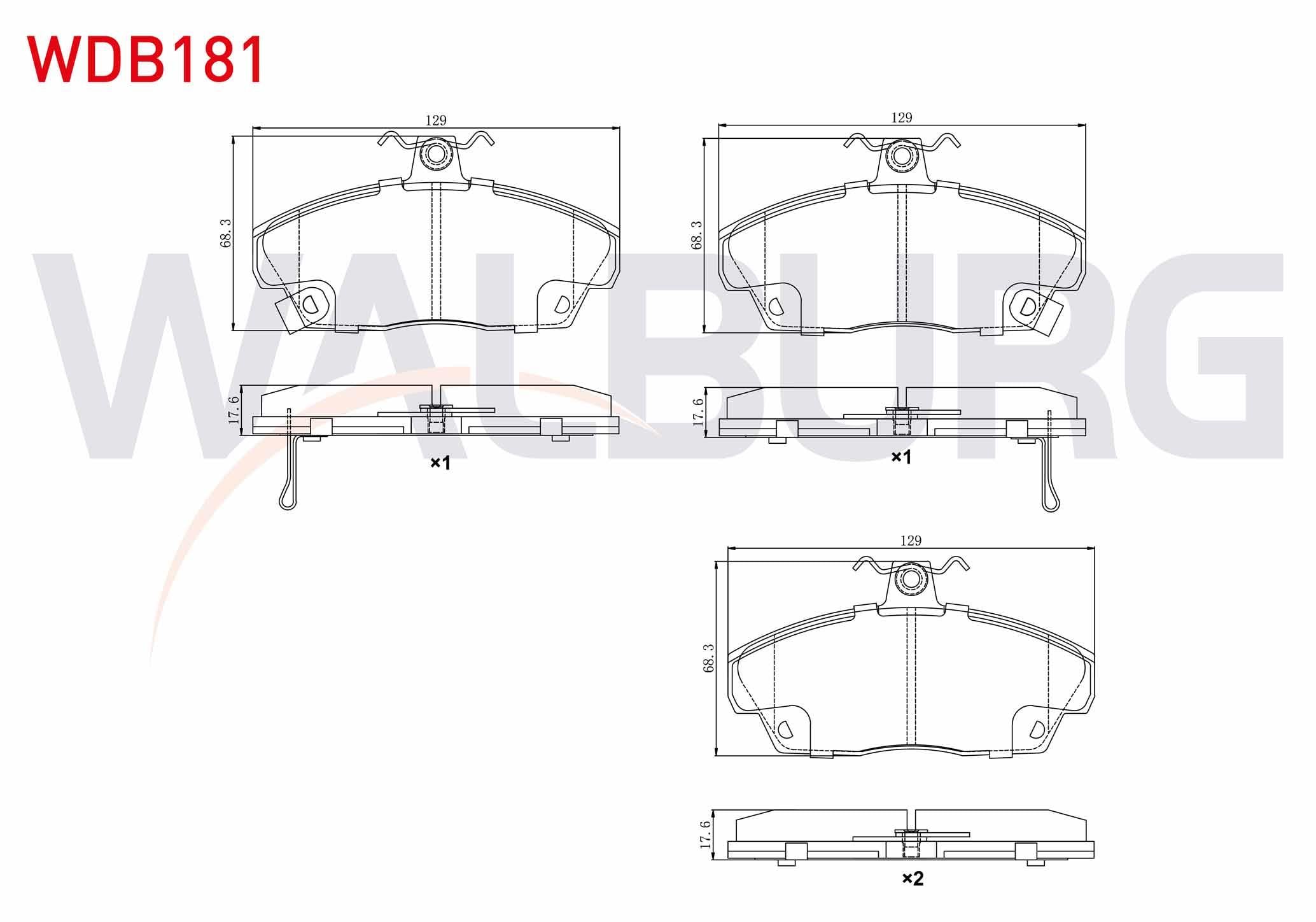 FREN BALATA ON IKAZLI HONDA EURO CIVIC 1991-2005/ ROVER 214 1995-2000/ 416 1995-2000/ GAZ GAZELLE 2012-/ TATA TELCOLINE 1999-2007