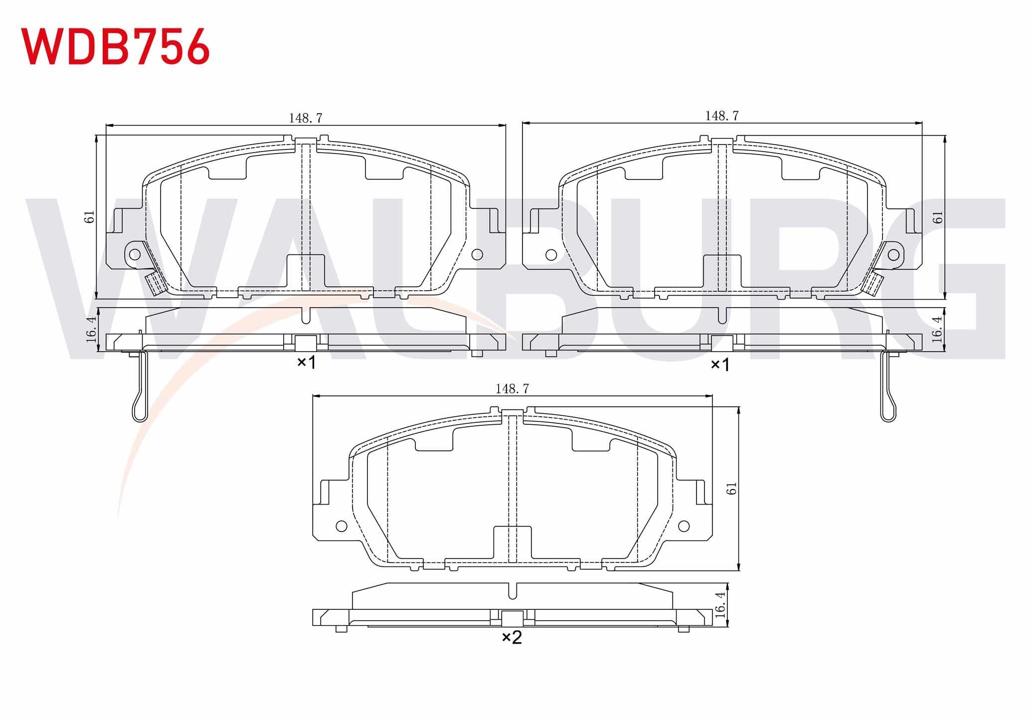 FREN BALATA ON IKAZLI HONDA HR-V (RU) 1.5 I-VTEC 2016-