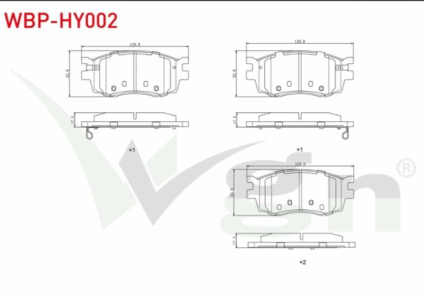 FREN BALATA ON IKAZLI HYUNDAI ACCENT ERA 1.5 CRDI 2006-2012 / ACCENT ERA 1.4i 16v 2006-2012 / ACCENT ERA 1.6 CVVT 2006-2012/ I20 (PB, PBT) 1.4 CRDI 2008-2015/ KIA RIO II 1.5 CRDI 2006-2011