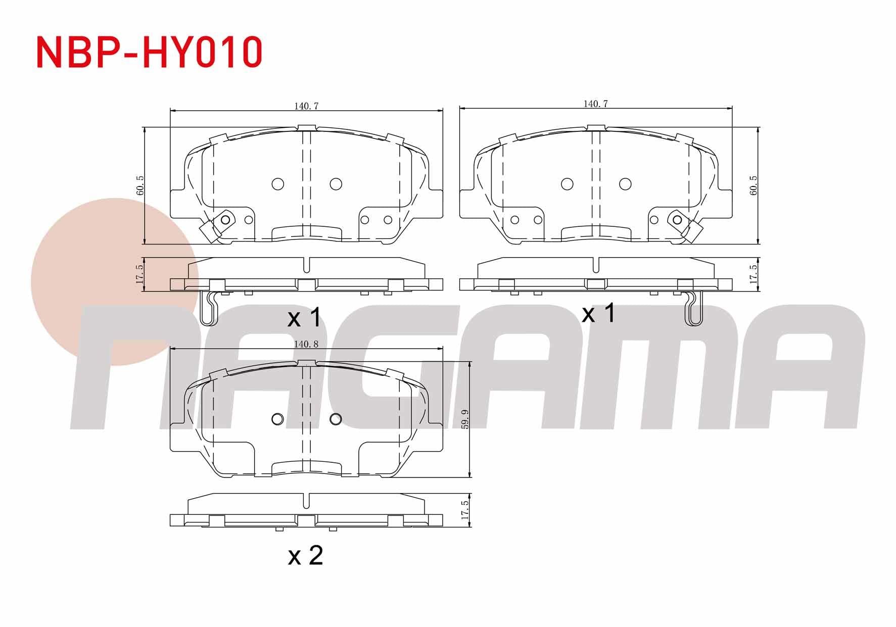 FREN BALATA ON IKAZLI HYUNDAI I30 (GD) 1.6 GDI 2011-2017 / I30 (GD) 1.6 CRDI 2011-2017 / KIA CEED 1.6 CRDI 2012-