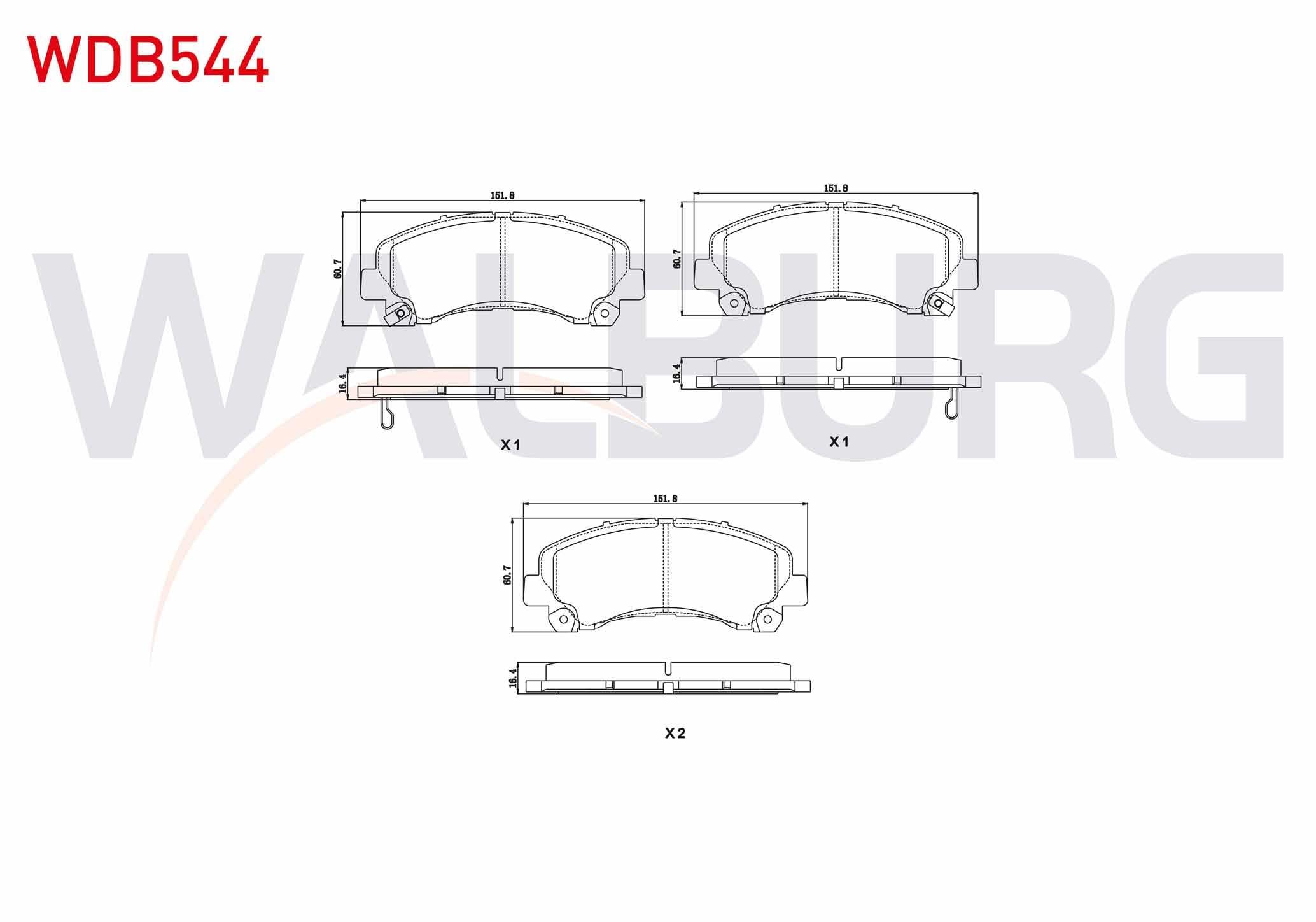 FREN BALATA ON IKAZLI ISUZU D-MAX (8DH) 2.5 D - 2.5 DITD - 3.0 D 2009-
