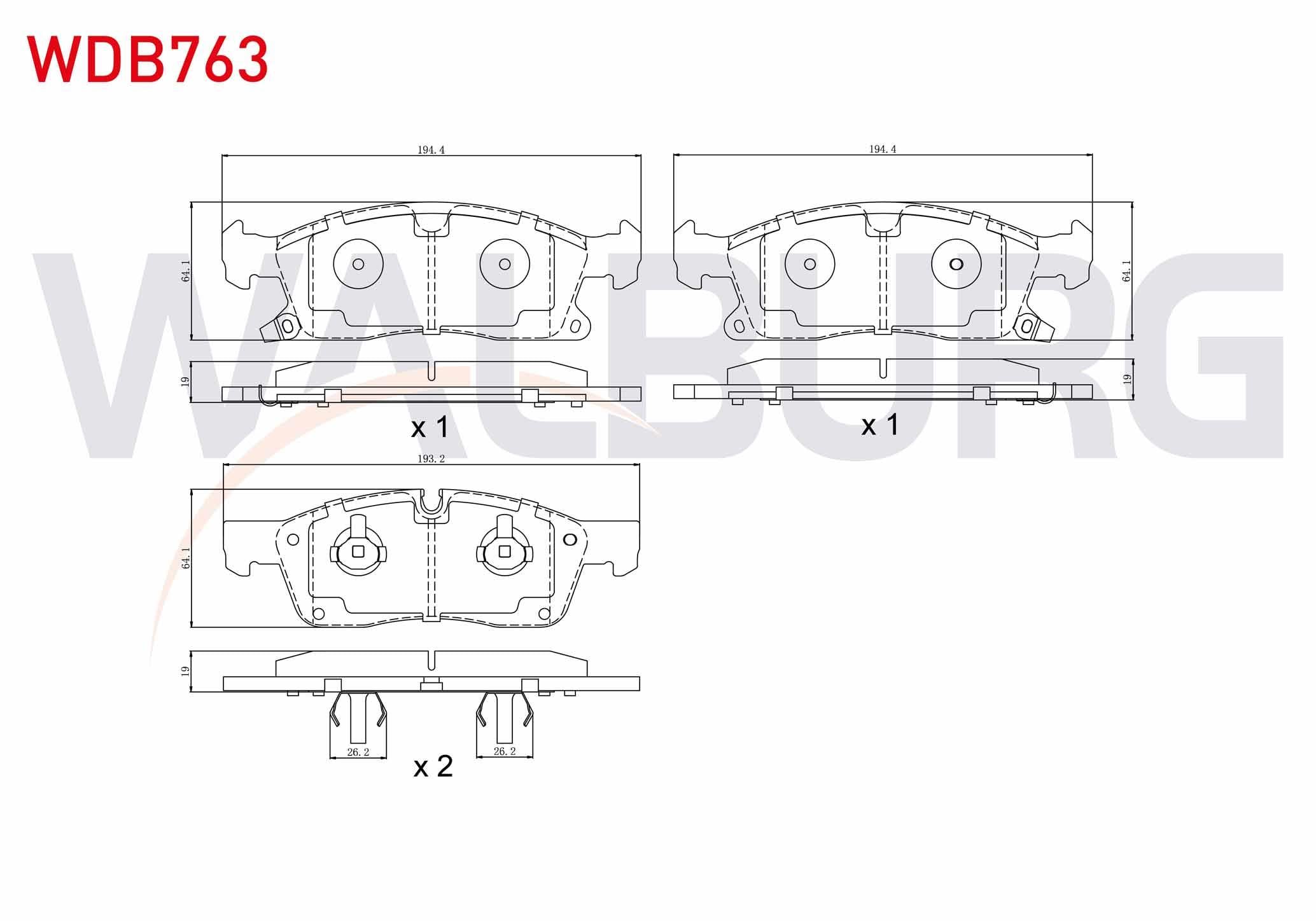 FREN BALATA ON IKAZLI JEEP GRAND CHEROKEE IV (WK,WK2) 3.0 CRD 4X4 2010-