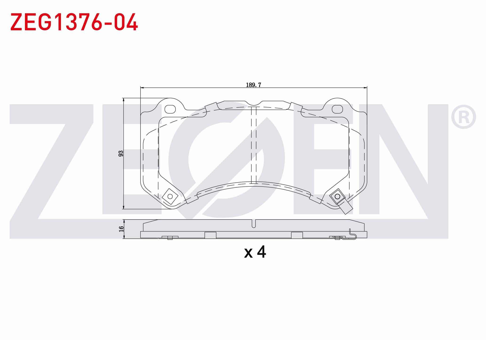 FREN BALATA ON IKAZLI JEEP GRAND CHEROKEE IV (WK,WK2) 3.0 CRD 2010-