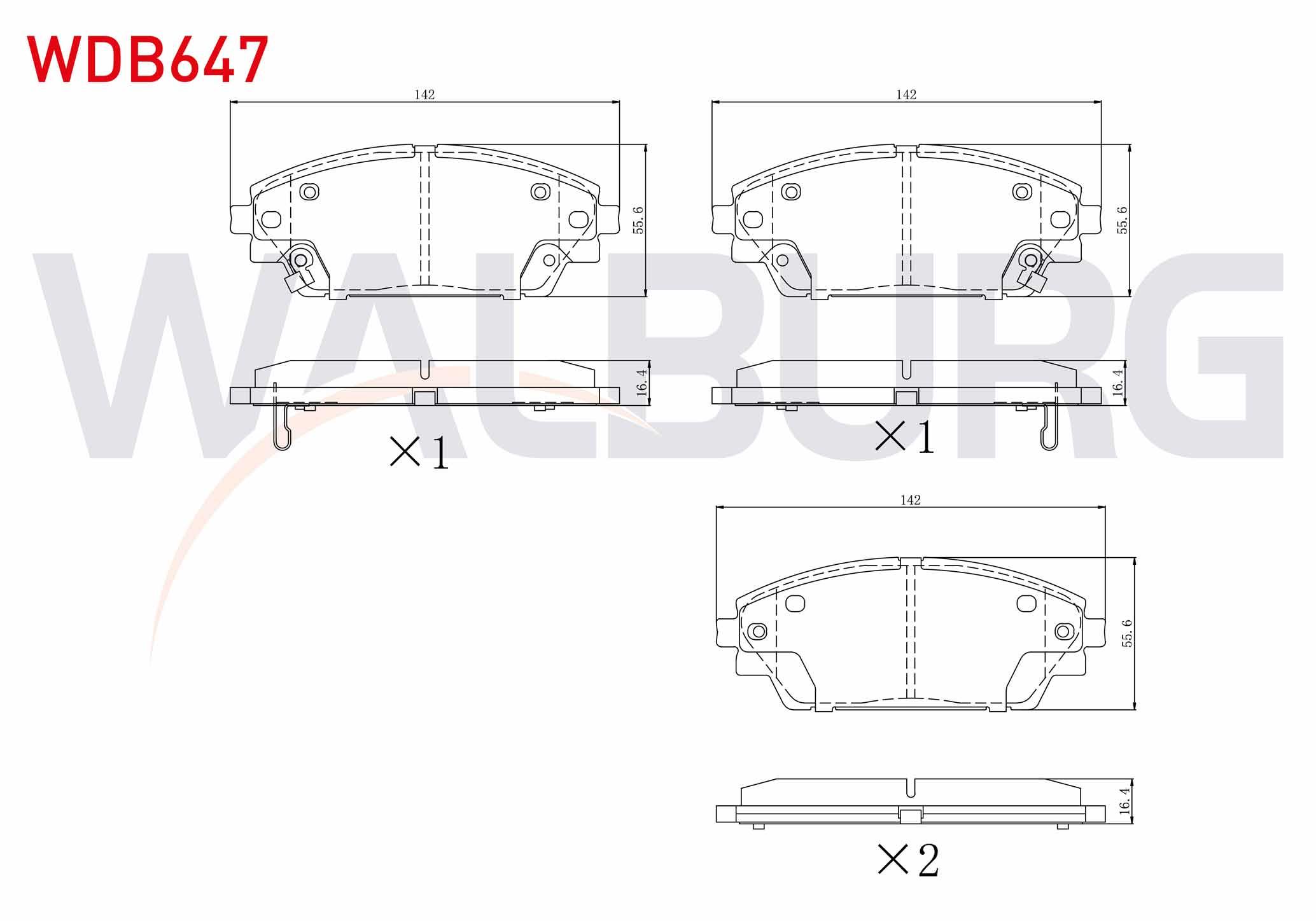 FREN BALATA ON IKAZLI MAZDA 3 (BM) SKYACTIVE G100 - G120 - G165 - D150 2013-