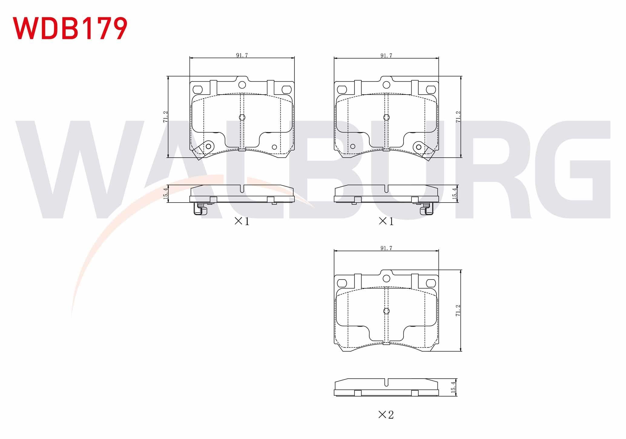 FREN BALATA ON IKAZLI MAZDA 323 V (BA) 1.8i 16v 1994-1998 / MX-3 (EC) 1.6i 16v 1991-1994 / MX-3 (EC) 1.8i 16v 1991-1994