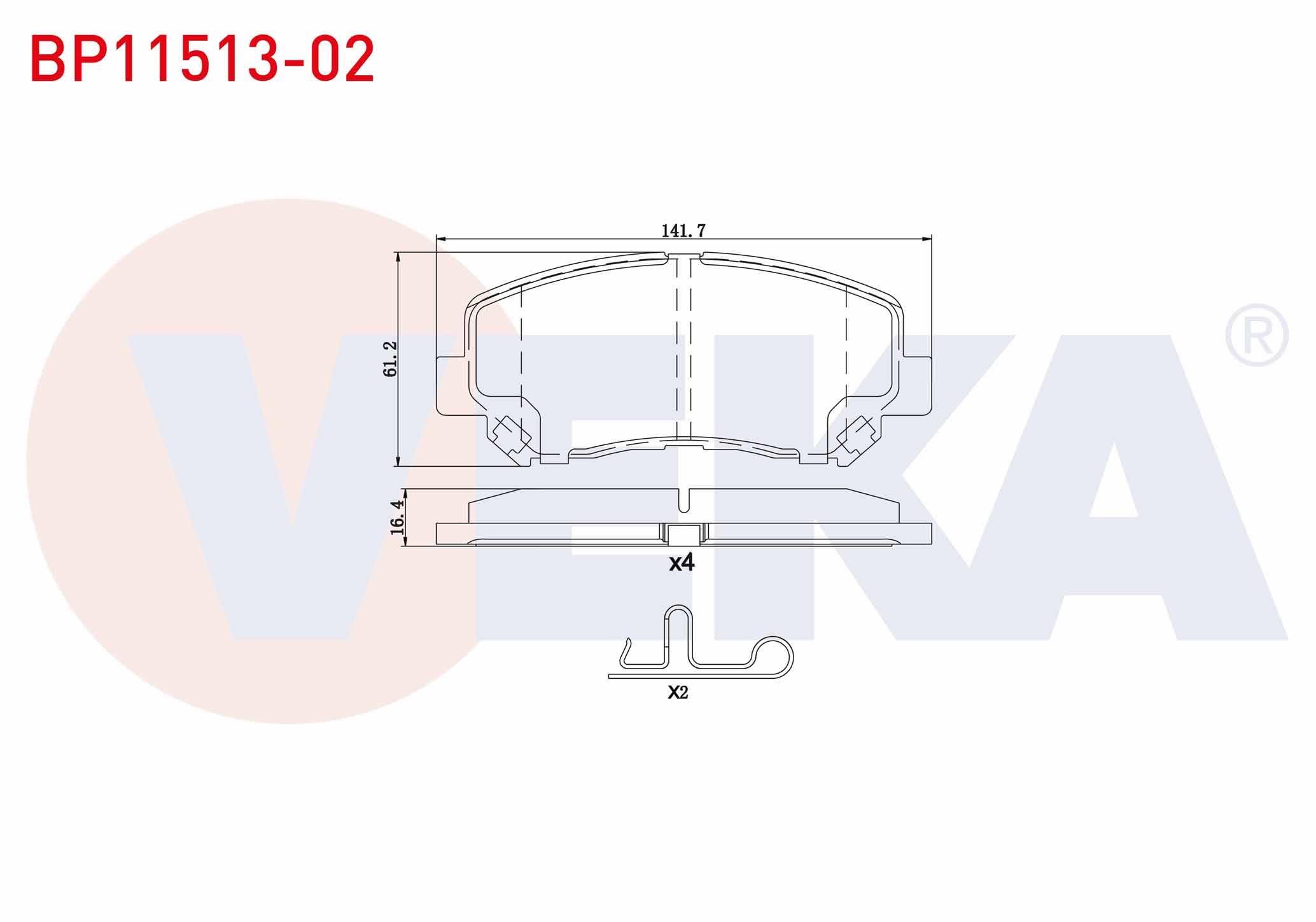 FREN BALATA ON IKAZLI MAZDA CX-5 (KE,GH) 2.0 - 2.2 D 4X4 2011- / JEEP CHEROKEE (KL) 2.0 CRD - 3.2 V6 2014-