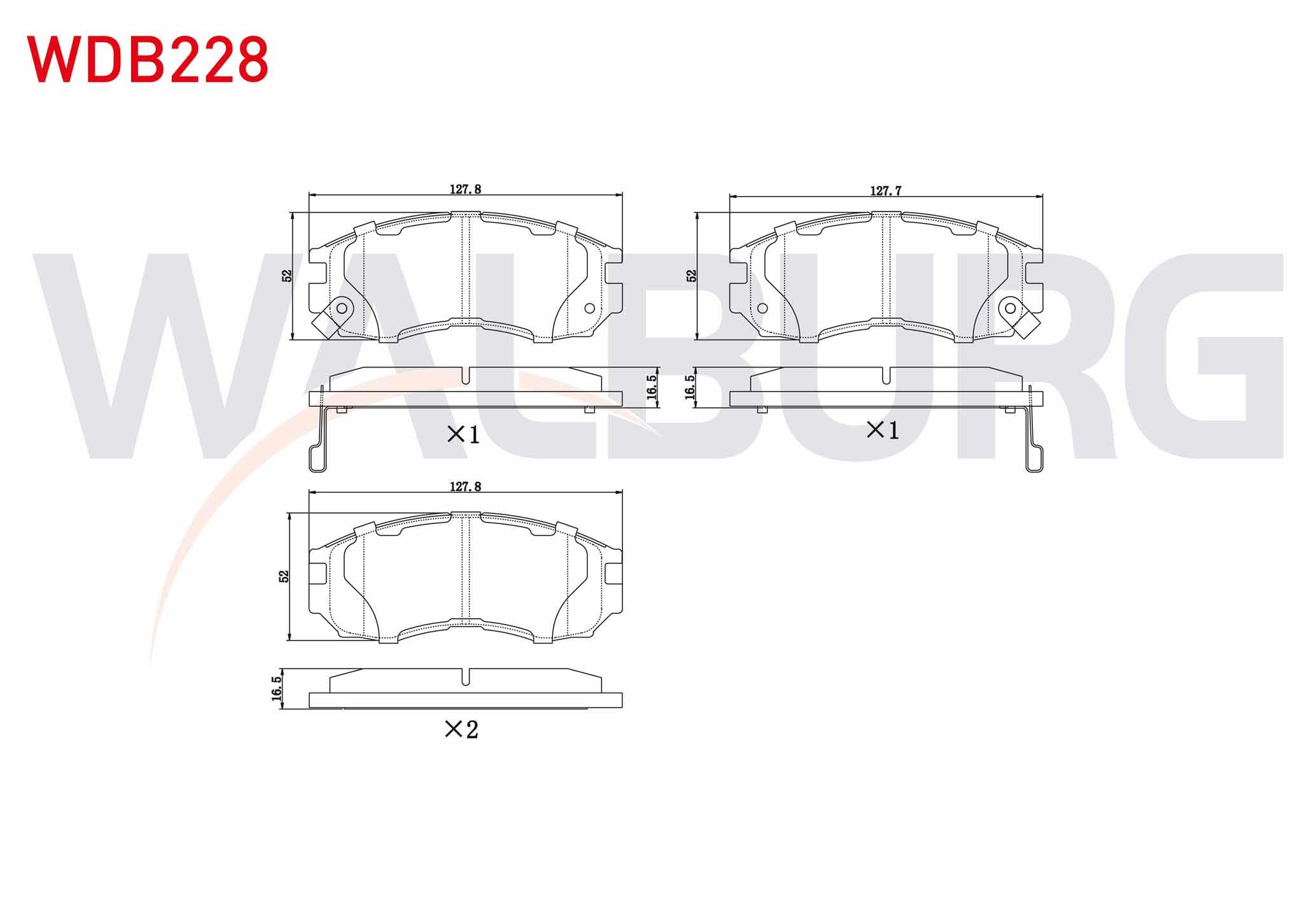 FREN BALATA ON IKAZLI MITSUBISHI LANCER IV (C6A,C7A) 1.8 GTI 1988-1994 / LANCER V (CB/DA) 1.8i 1992-1996 / GALANT V (E5A,E7A,E8A) 1.8 1992-1996