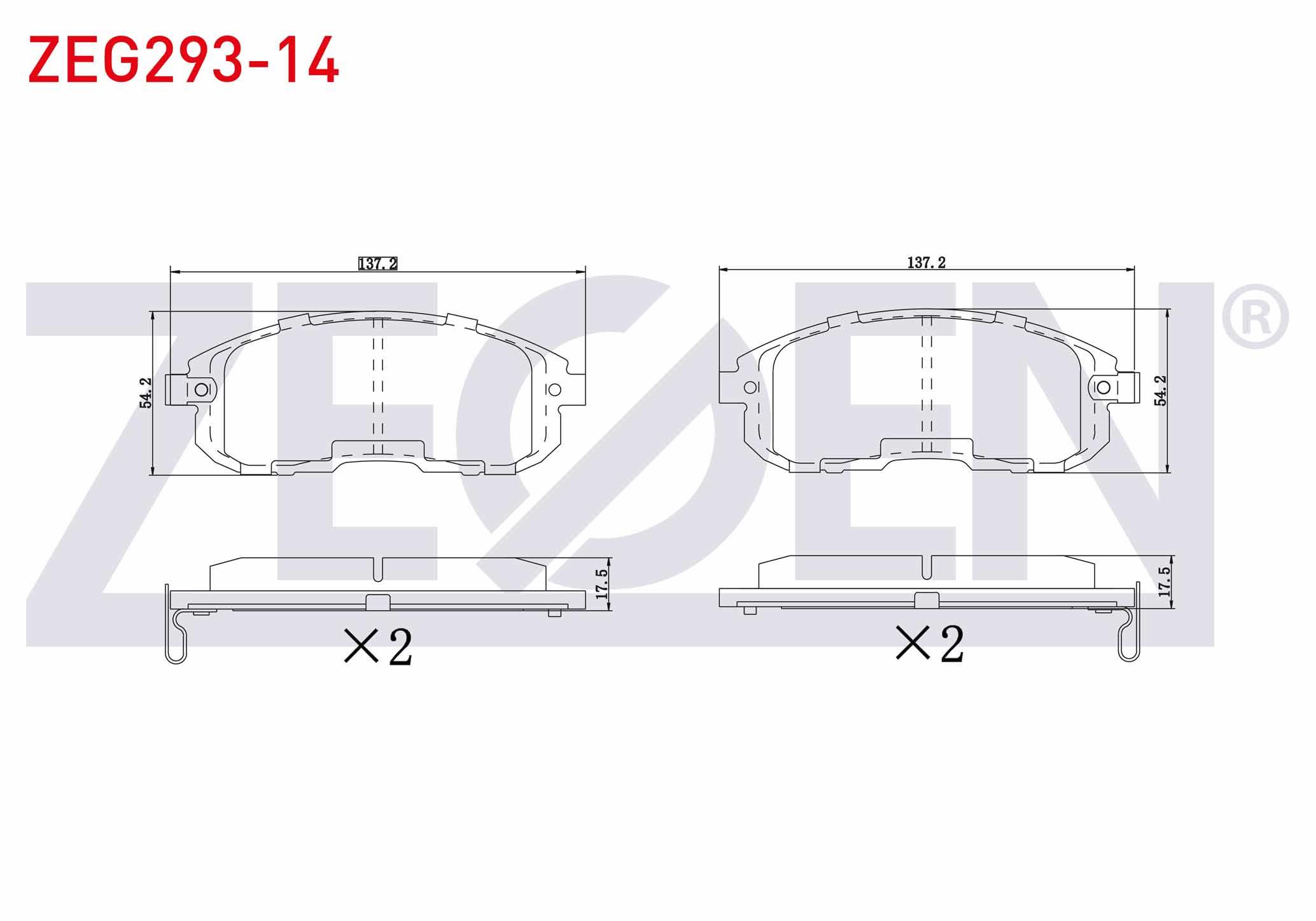 FREN BALATA ON IKAZLI NISSAN JUKE 1.5 DCI 2010- / JUKE 1.6 DIG-T 2010- / JUKE 1.6 2010-