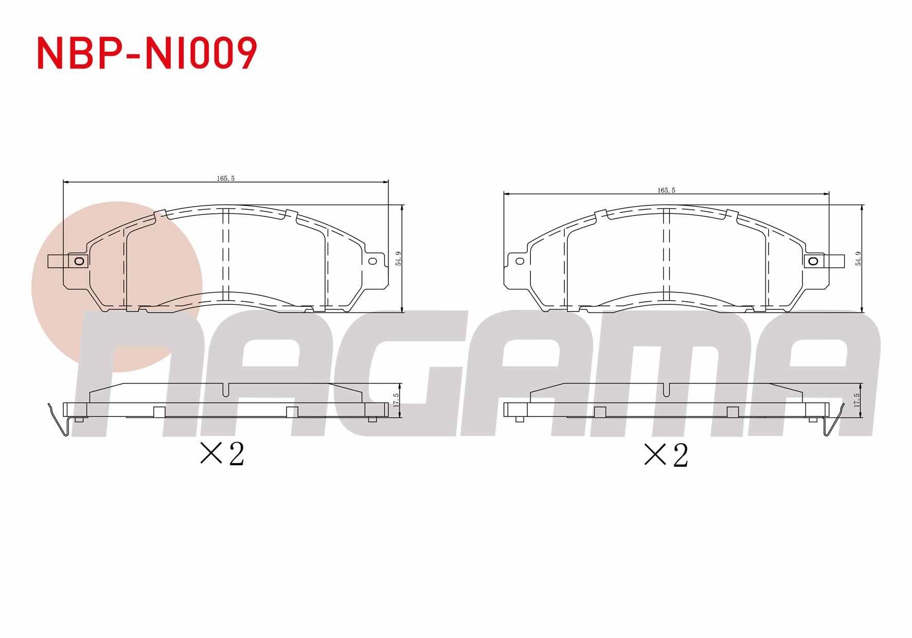 FREN BALATA ON IKAZLI NISSAN NAVARA NP300 (D23) 2.3 DCI 2015-